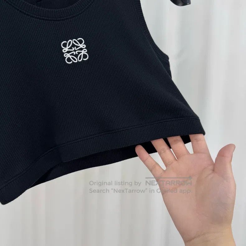 Loewe Loewe Black Embroidered Logo Vest Size M / US 6-8 / IT 42-44 - 4 Thumbnail