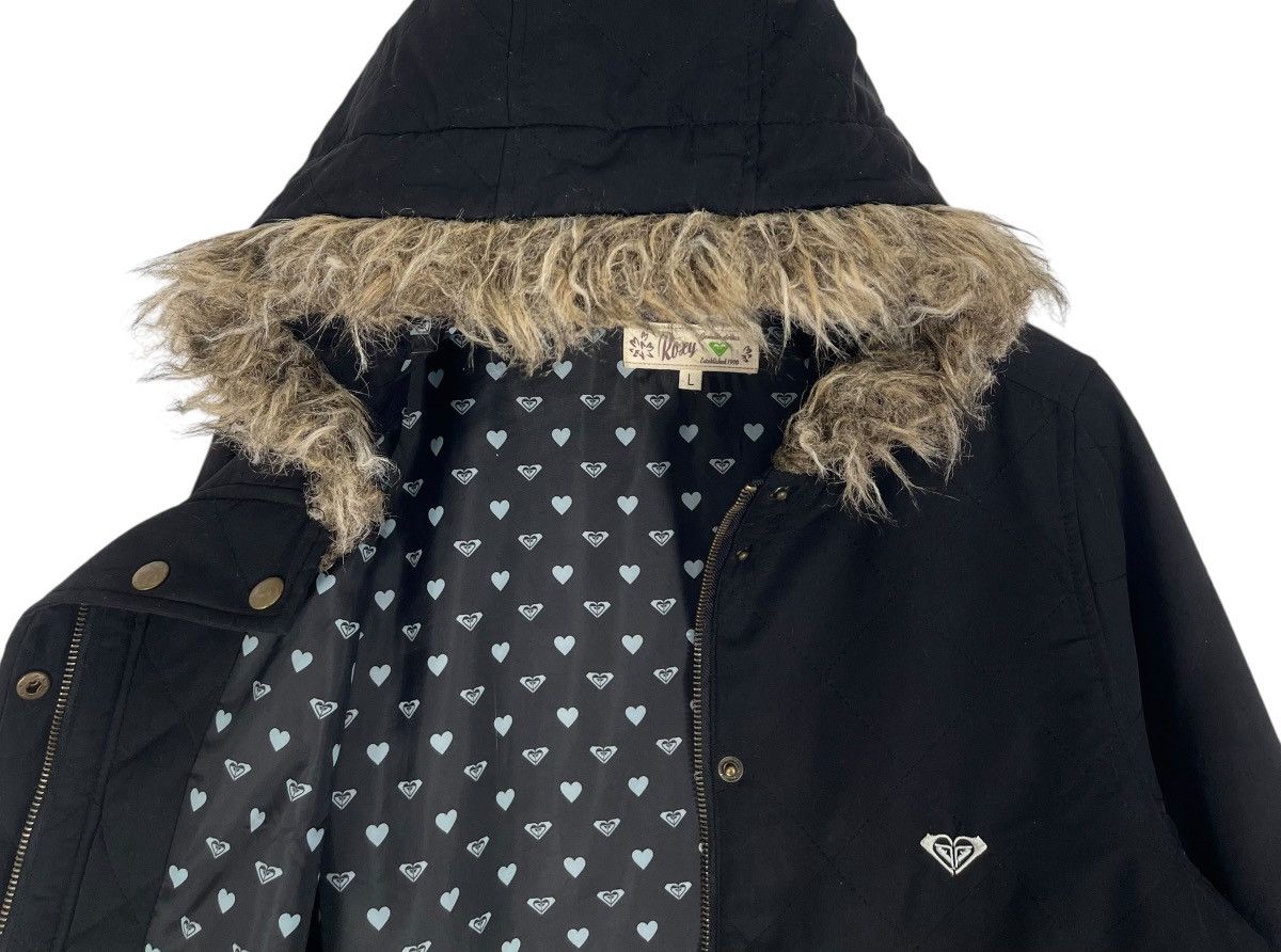 Quiksilver Vintage Roxy Quilted Sherpa Jacket Size L / US 10 / IT 46 - 4 Thumbnail