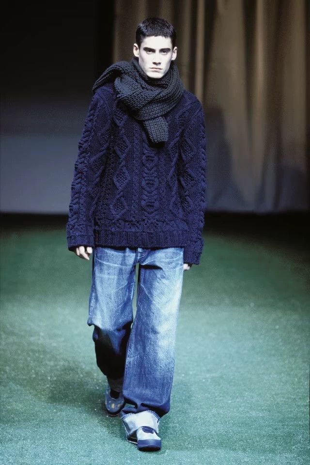 Yohji Yamamoto Yohji Yamamoto02 AW cement grey hand woven scarf 2503-Nexta Size ONE SIZE - 4 Thumbnail