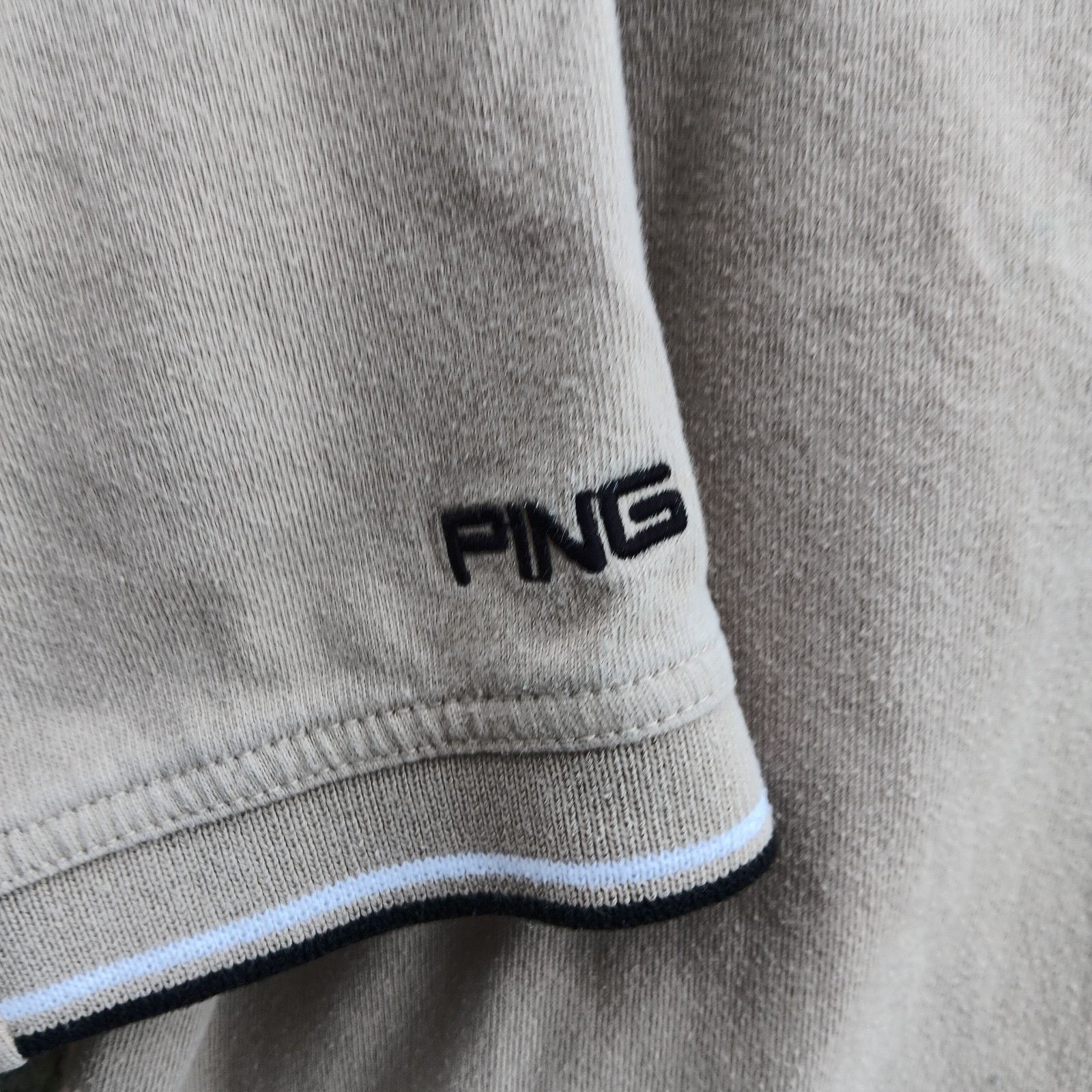 PING PING Golf Polo Shirt Men’s XL Beige Performance Classic Fit Size US XL / EU 56 / 4 - 2 Thumbnail