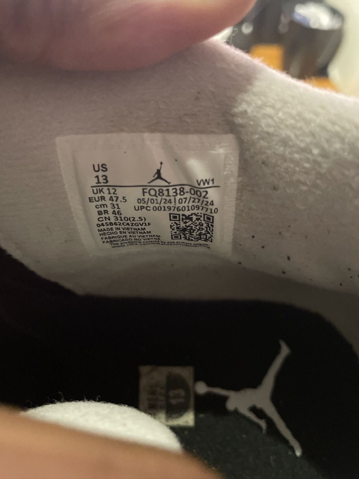 Jordan Brand Jordan 4 Retro Fear (2024) Size US 13 / EU 46 - 7 Thumbnail