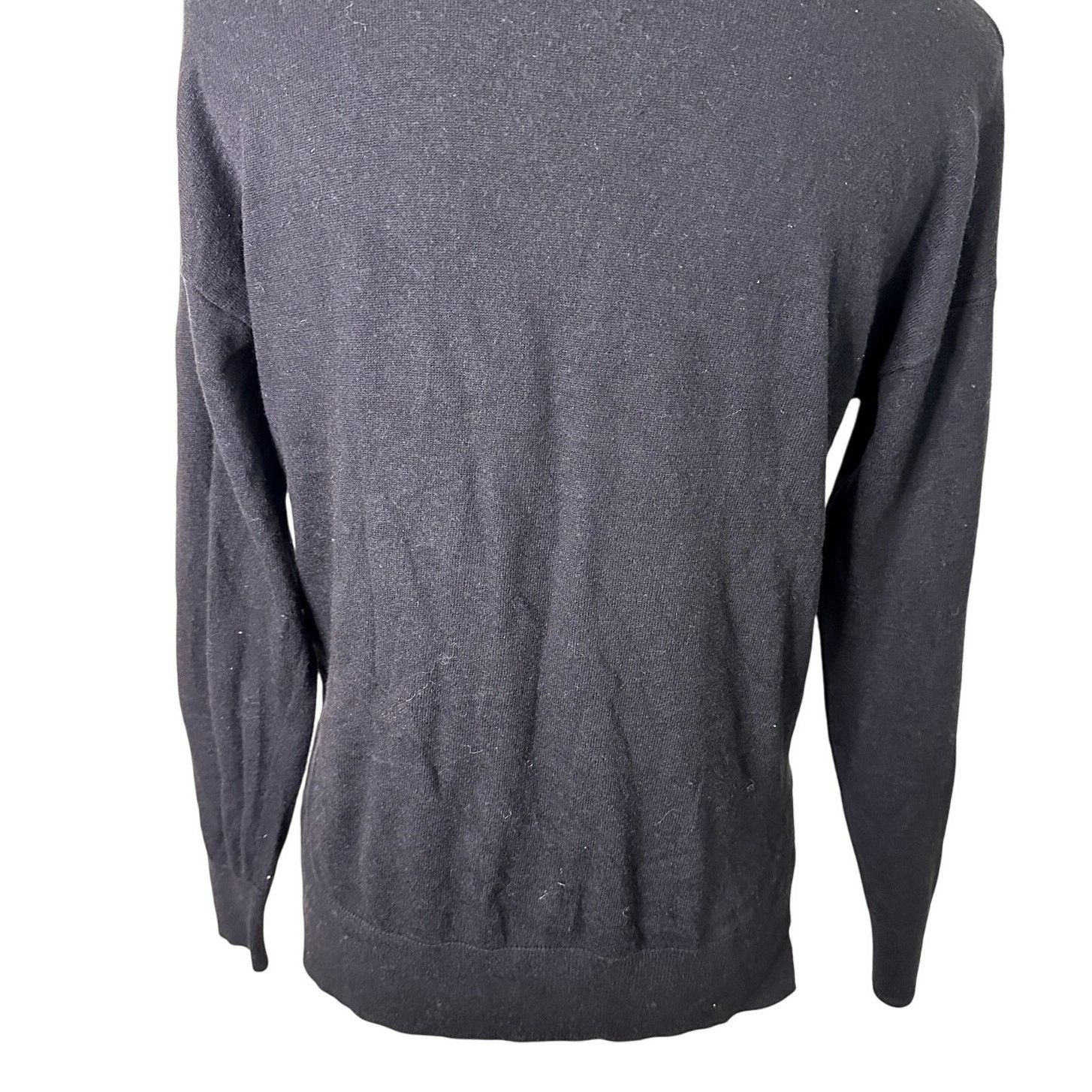Treasure & Bond Treasure & Bond Women's black V Neck Long Sleeve Sweater XS Size XS / US 0-2 / IT 36-38 - 7 Thumbnail