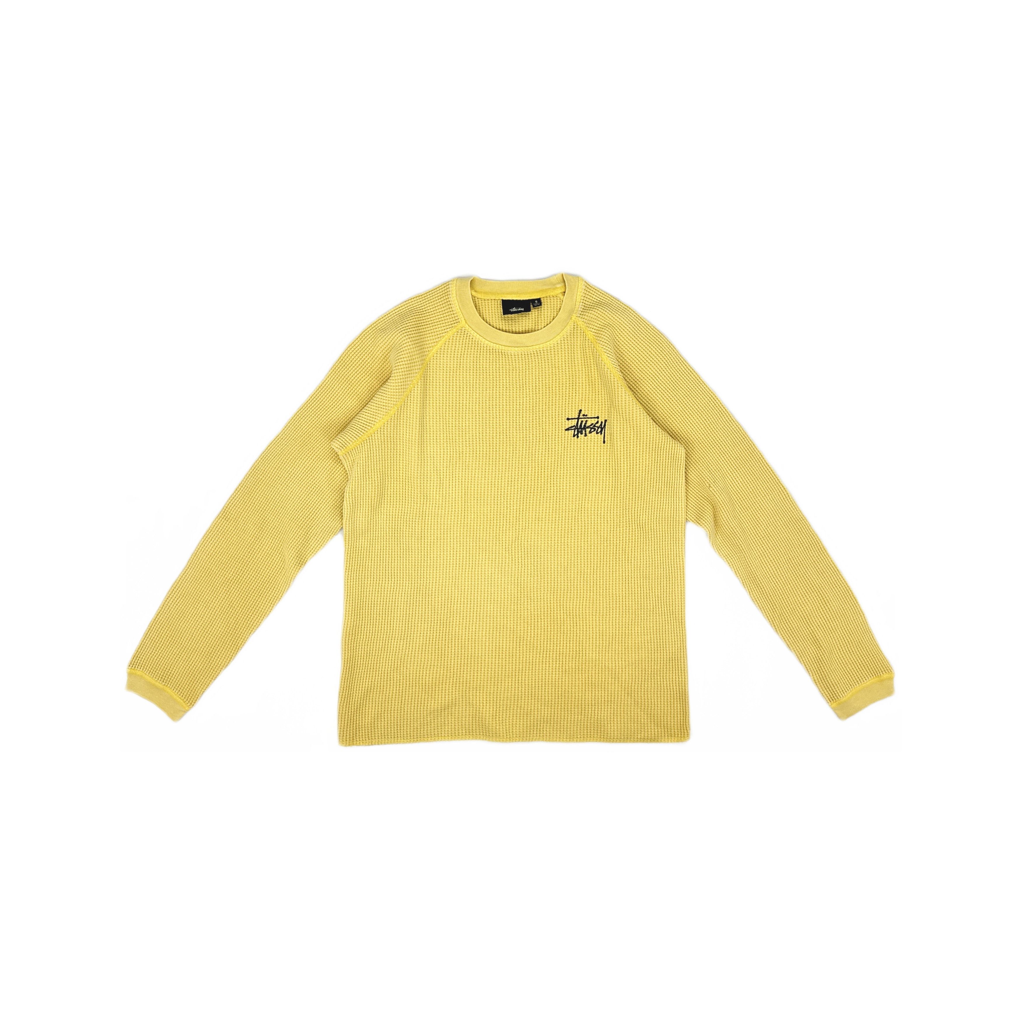 Stussy Stussy Logo Waffle Knit Long Sleeve Size S Size US S / EU 44-46 / 1 - 1 Thumbnail