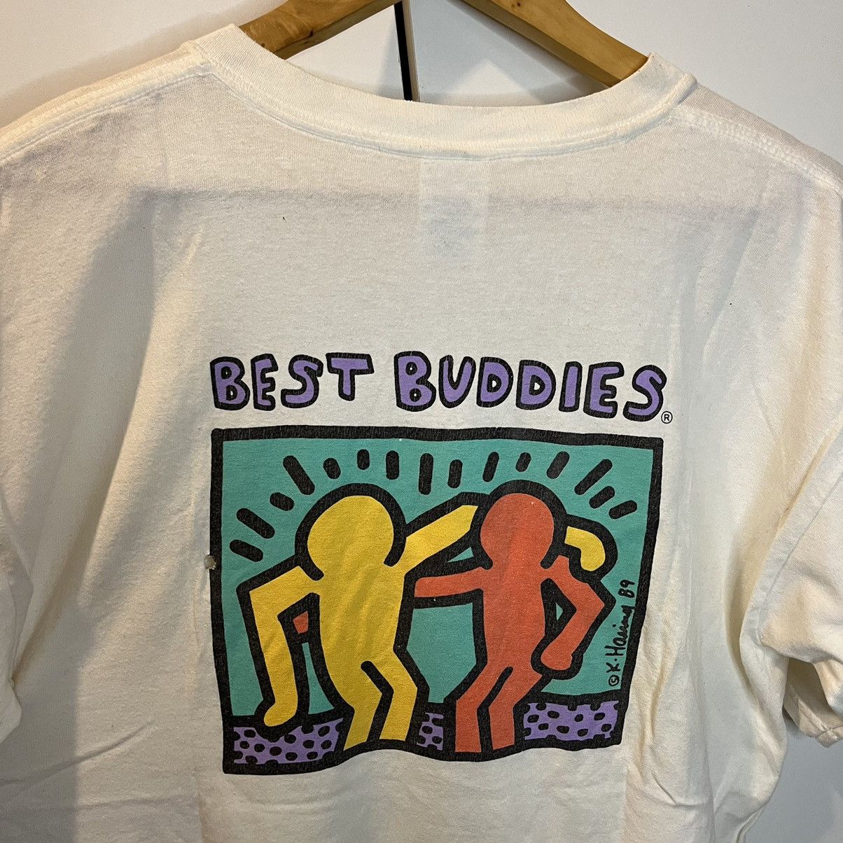 Arts & Science 00's Keith Harring Best Buddies Art Shirt Size US L / EU 52-54 / 3 - 10 Thumbnail