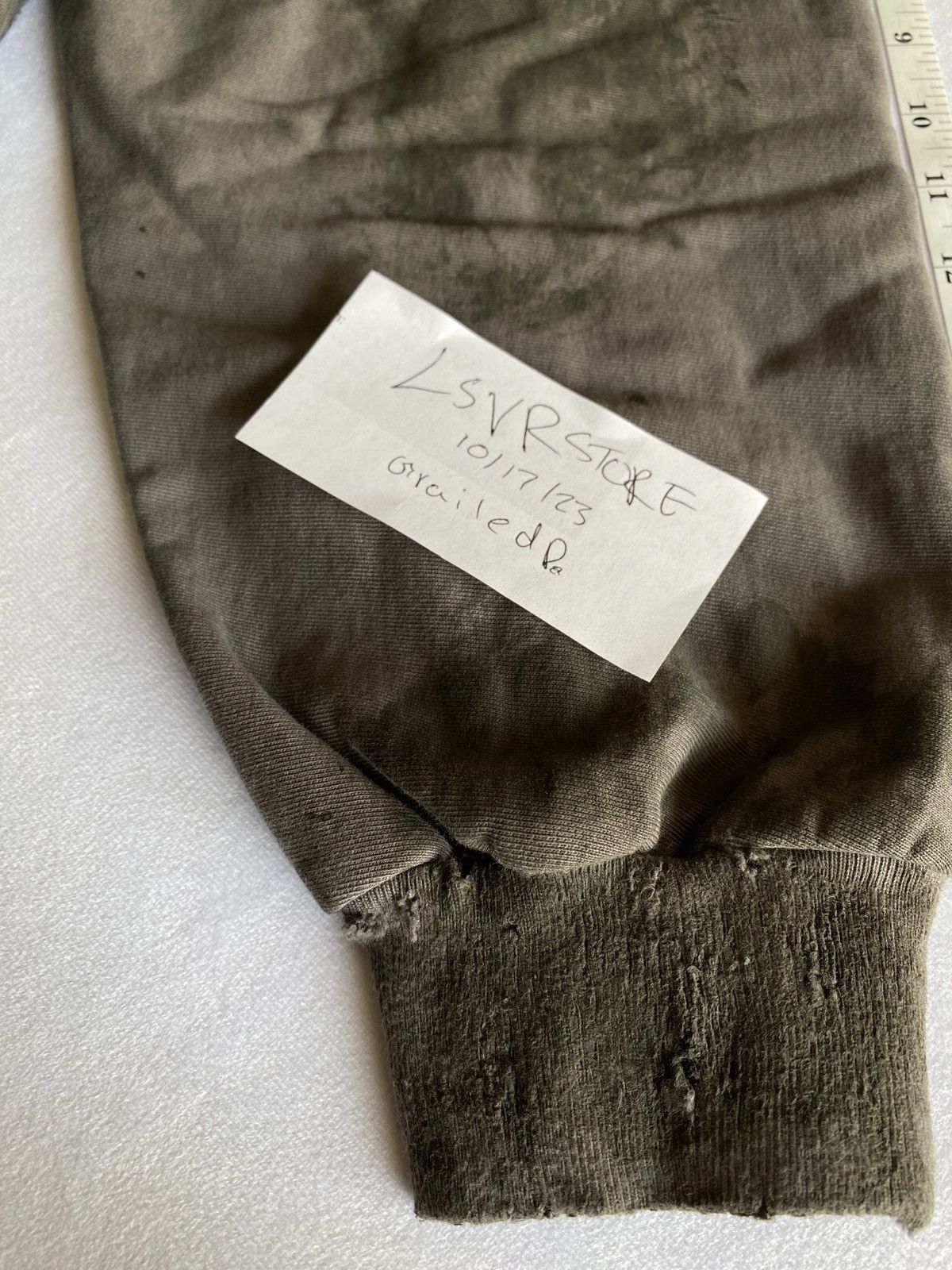 Balenciaga BALENCIAGA Destroyed Mud Gaffer Zip Hoodie Grey Medium Size US M / EU 48-50 / 2 - 21 Thumbnail