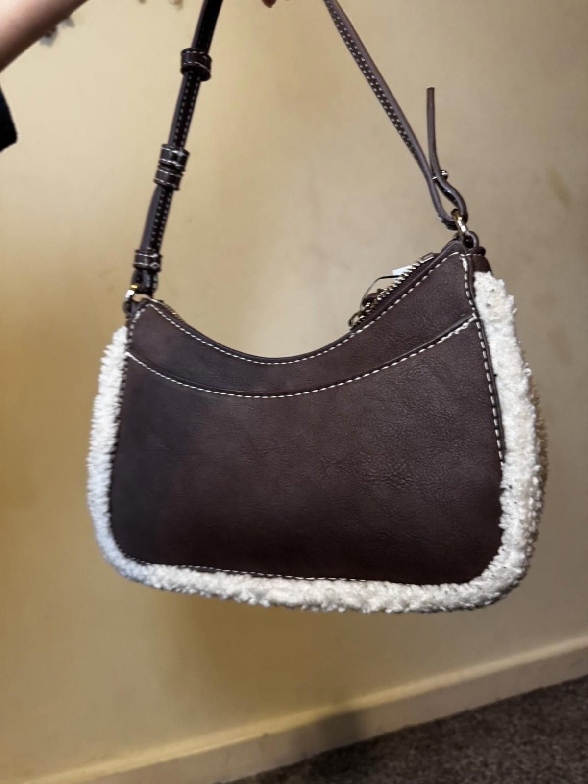 DKNY DKNY Brown Faux Leather Bag with Chain New Tags RPR $140 Size ONE SIZE - 2 Thumbnail