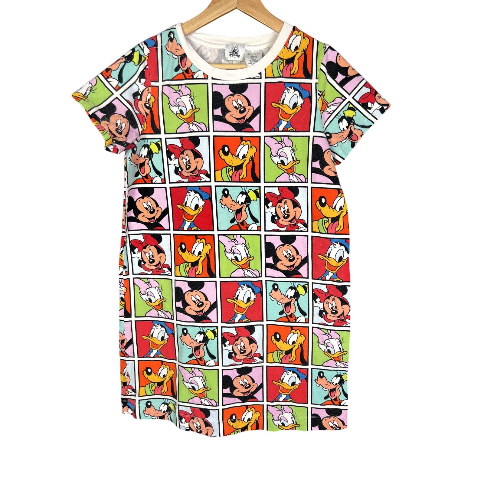 Disney Women's Disney Resort Square Characters T-Shirt Dress - M Size M / US 6-8 / IT 42-44 - 1 Thumbnail