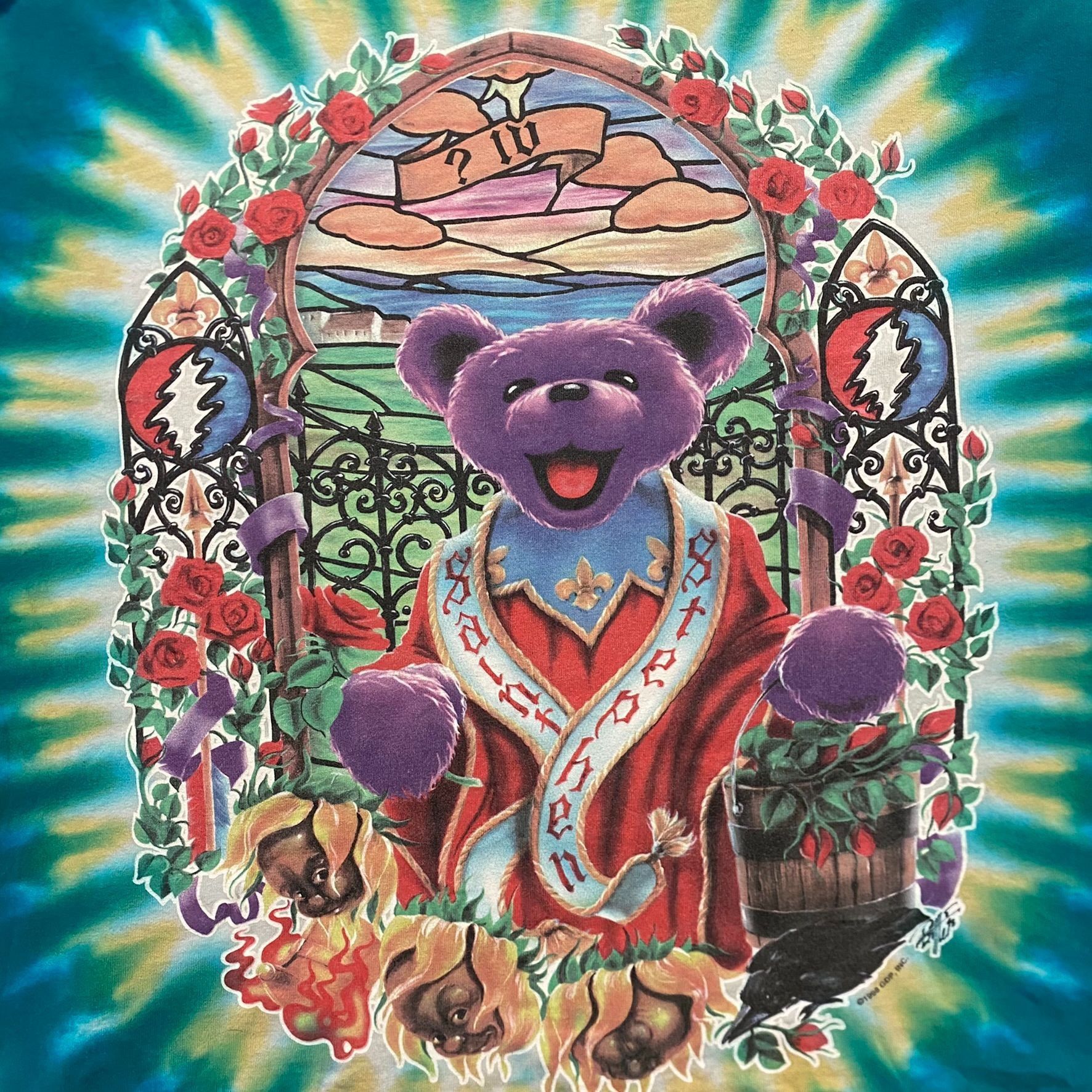 Grateful Dead × Liquid Blue Vintage 90s Grateful Dead Shirt Saint Bear Drug Band Tee Size US XL / EU 56 / 4 - 3 Thumbnail