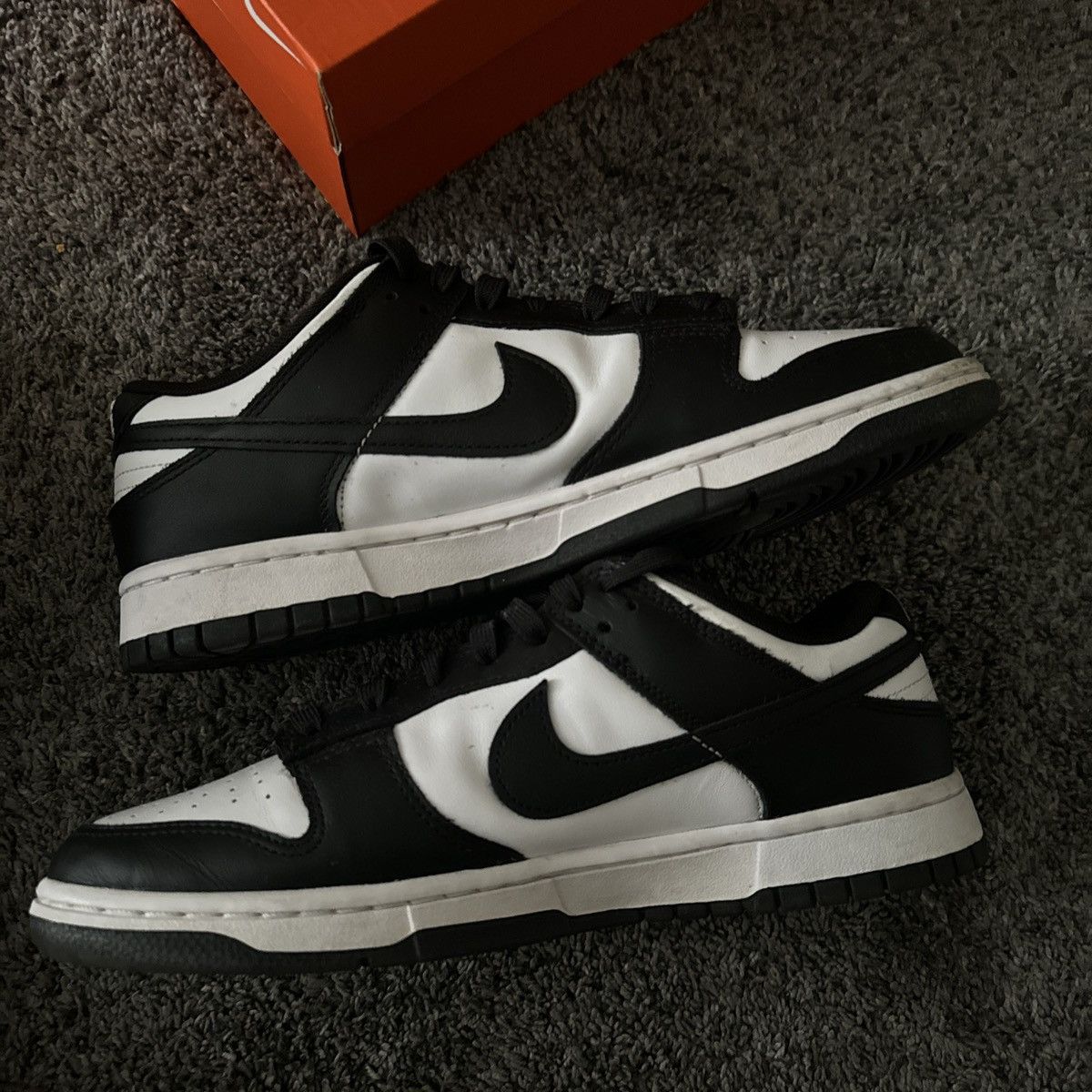 Nike Nike Dunk Low Black/White Panda Size US 10 / EU 43 - 2 Thumbnail