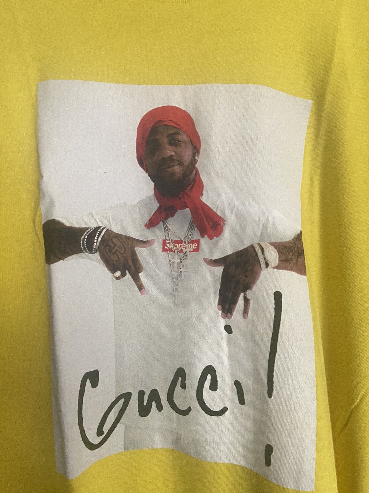 T shirt supreme x Gucci mane