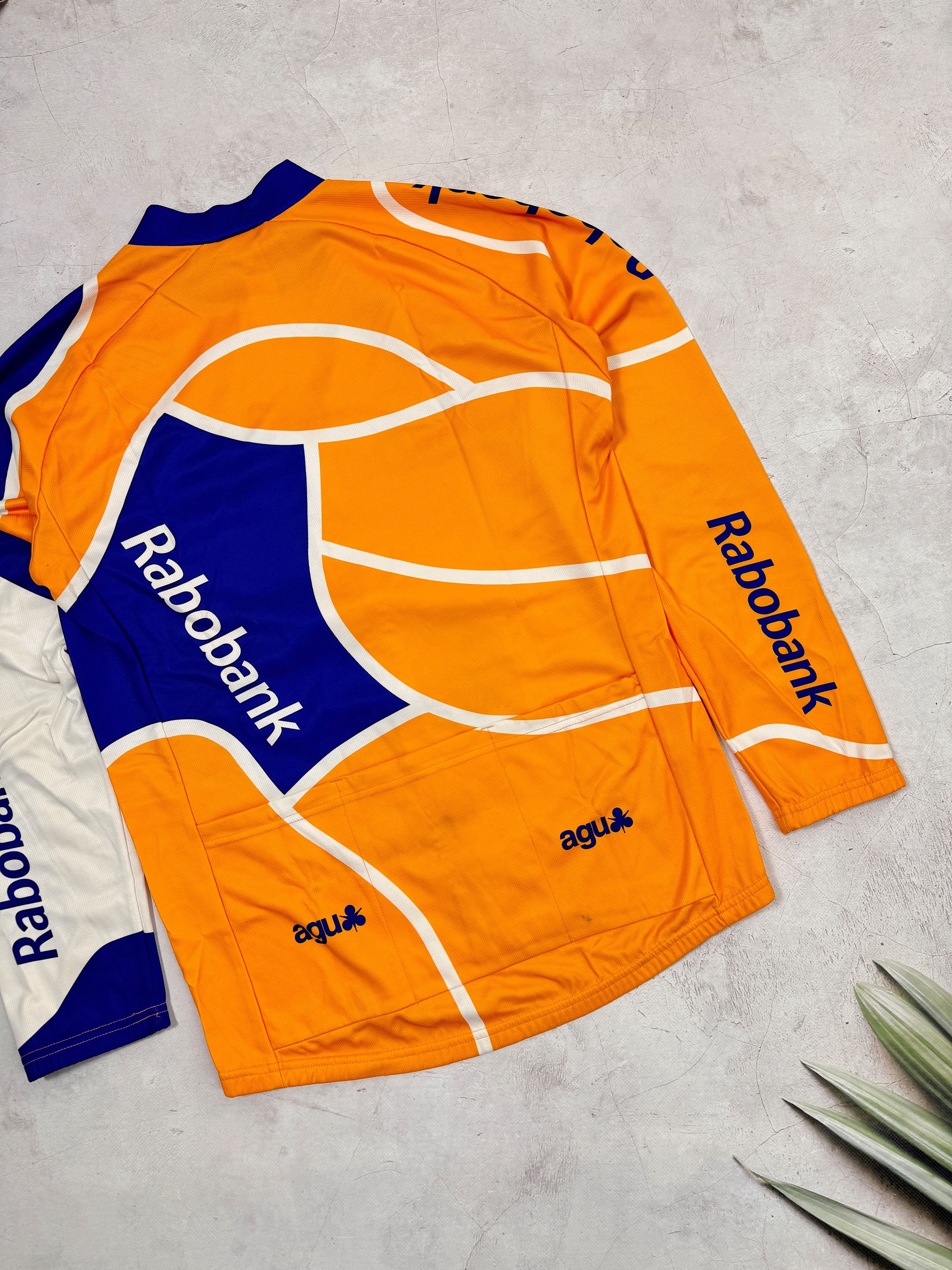 Vintage Agu Rabobank Warm Cycling Jersey Uci Pro Tour LS Size US M / EU 48-50 / 2 - 13 Thumbnail