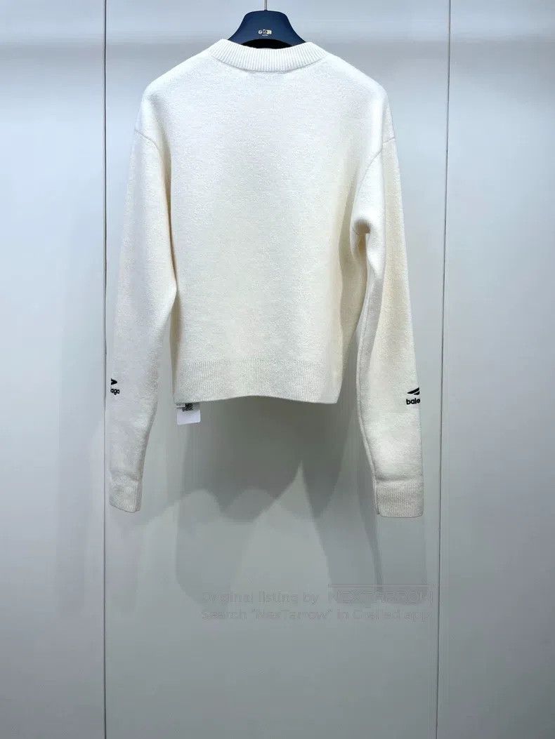 Balenciaga Balenciaga 3B White Sweater Size US XS / EU 42 / 0 - 4 Thumbnail