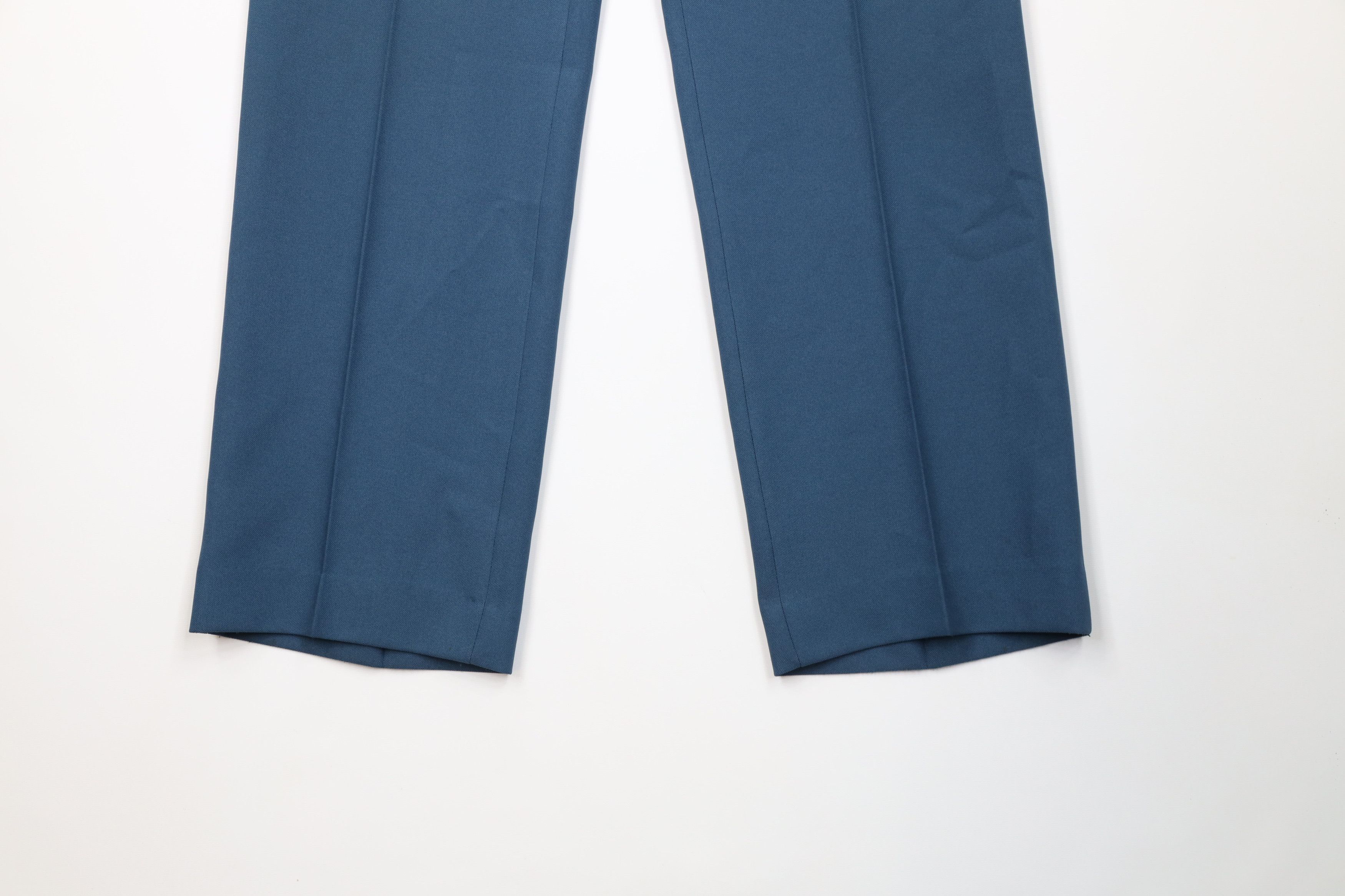 Vintage Vintage 70s Streetwear Flared Wide Leg Chino Pants Blue USA Size US 34 / EU 50 - 4 Thumbnail