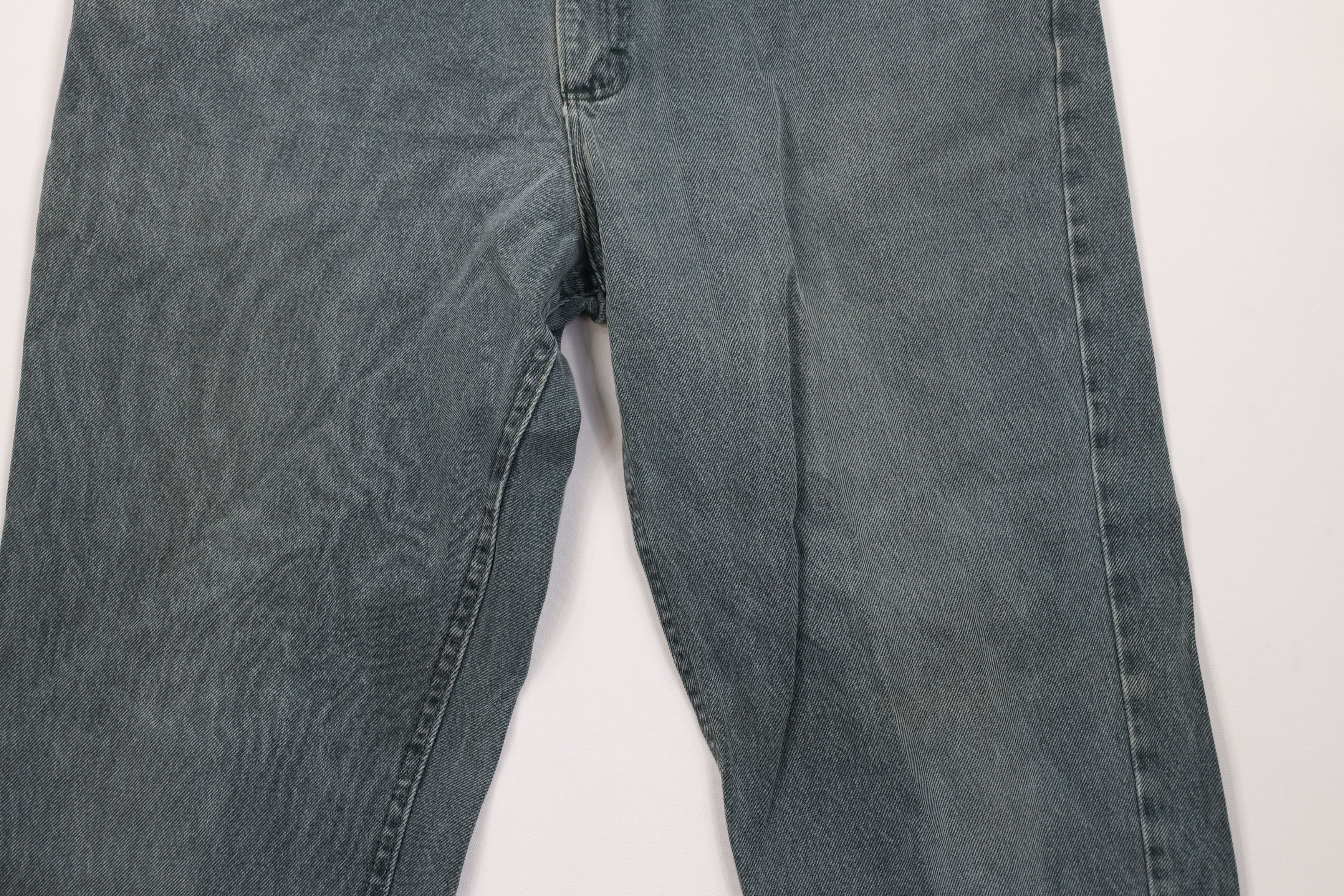 Lee Vintage 90s Lee Straight Leg Denim Jeans Green Cotton USA Size US 38 / EU 54 - 3 Thumbnail