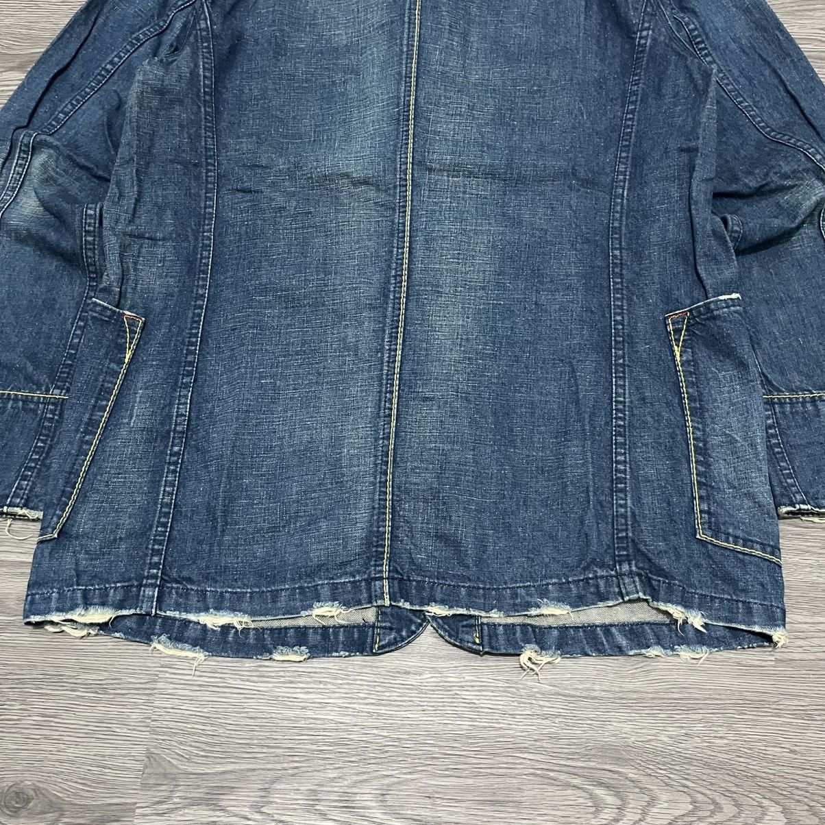 Levi's Vintage Clothing Distressed Blazer Denim Levi's Red Loop Big Pocket Designer Size US XL / EU 56 / 4 - 7 Thumbnail