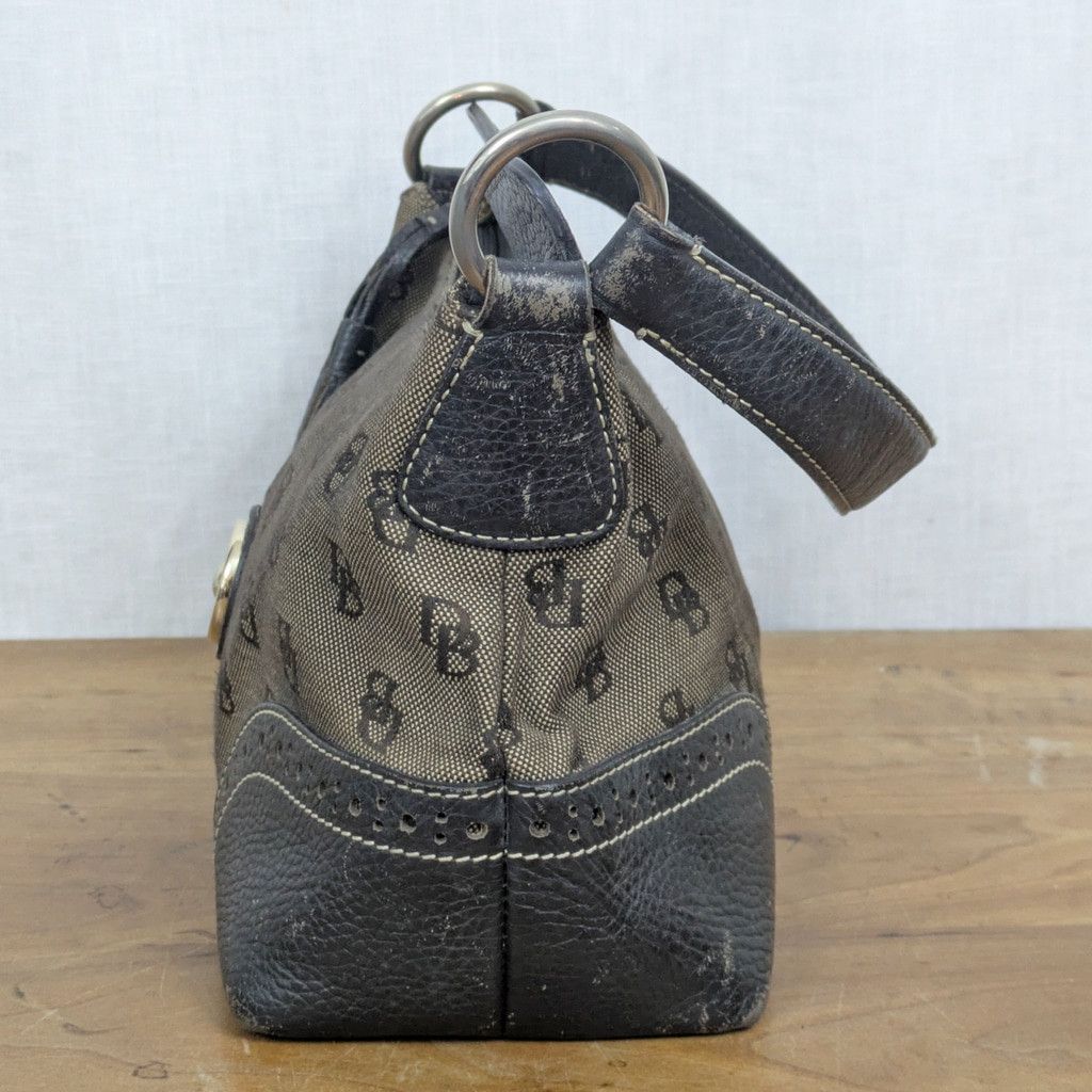 Dooney & Bourke Dooney & Bourke Signature Leather & Canvas Shoulder Bag Size ONE SIZE - 4 Thumbnail