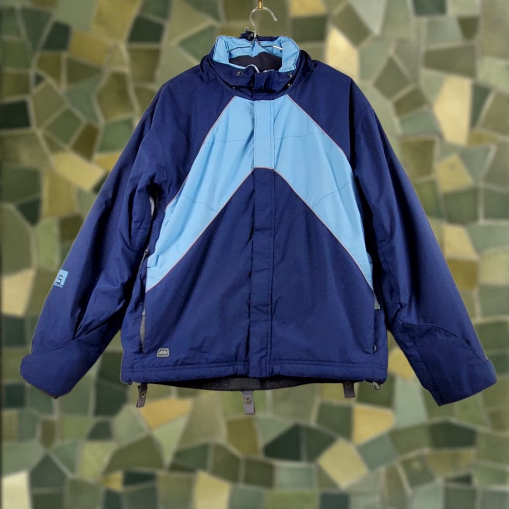 686 686 Windbreaker Jacket Women's Small Blue Full Zip Pockets Lined Polyester Size S / US 4 / IT 40 - 1 Thumbnail