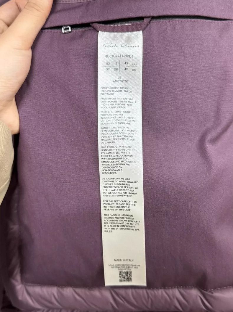 Rick Owens Rick Owens Long down jacket Size US XS / EU 42 / 0 - 4 Thumbnail