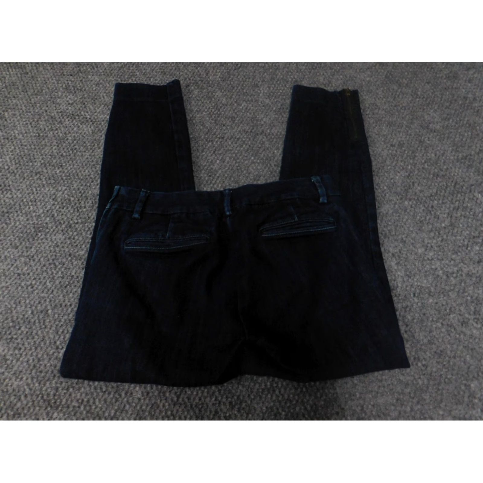 J.Crew J.CREW Jeans Womens 00 Blue Denim Skinny Slim Straight Pocket Zip 27x24 Regular Modern Designer Size 24" / US 00 / IT 34 - 4 Thumbnail