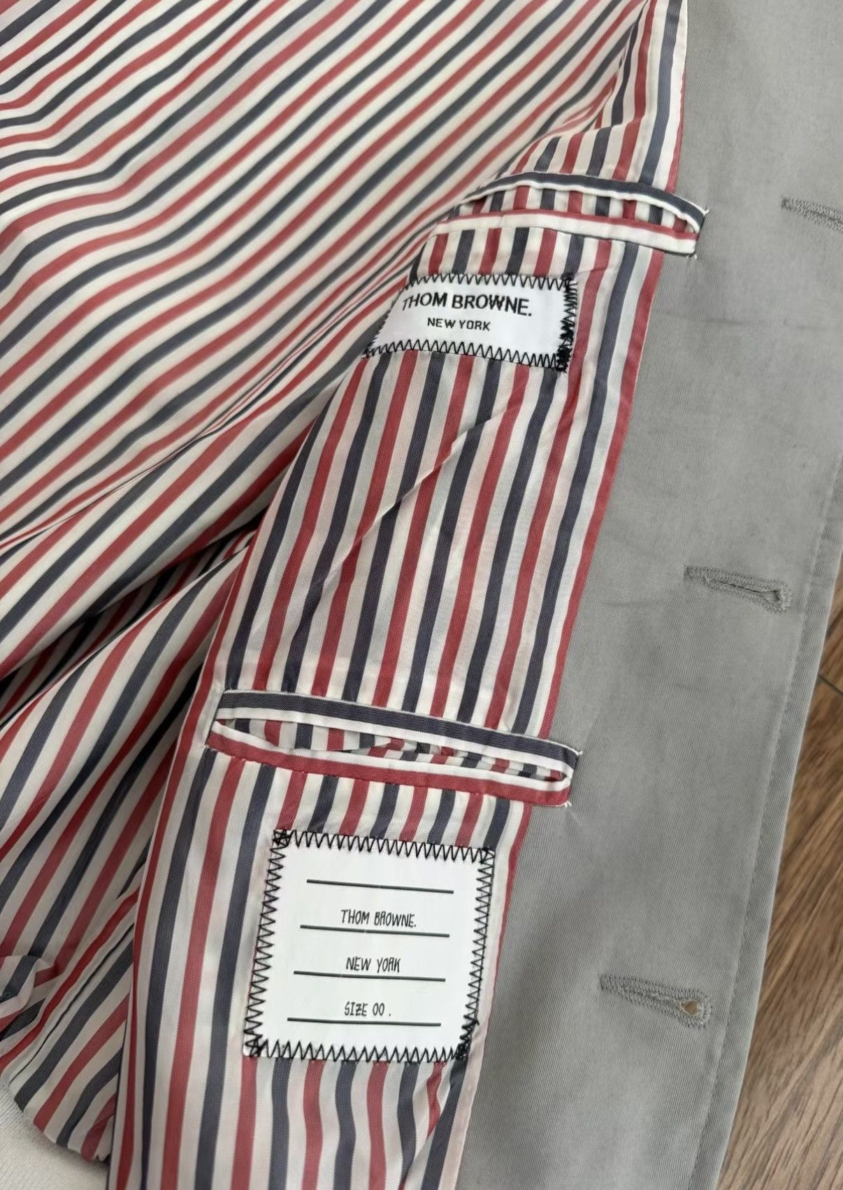 Thom Browne THOM BROWNE Leather Sleeve Combo Jacket Size US XS / EU 42 / 0 - 6 Thumbnail
