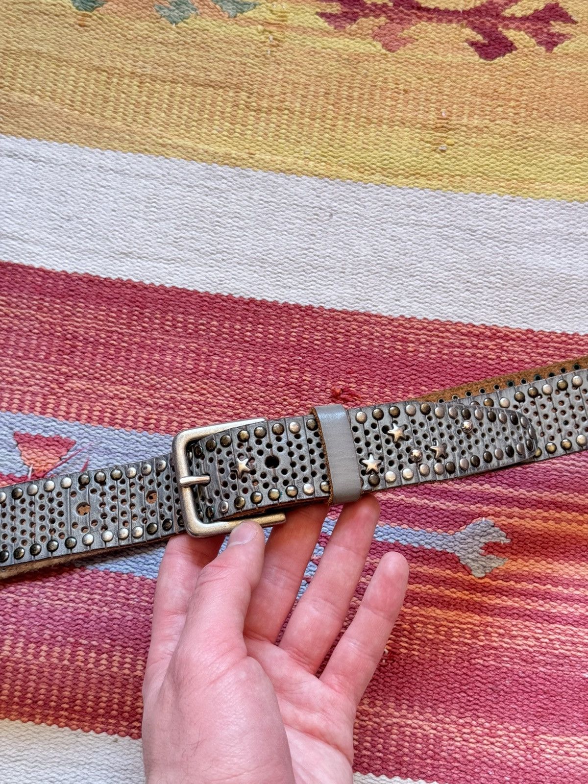 Genuine Leather Vintage 00’s y2k Genuine Leather Japanese Belt Size ONE SIZE - 2 Thumbnail