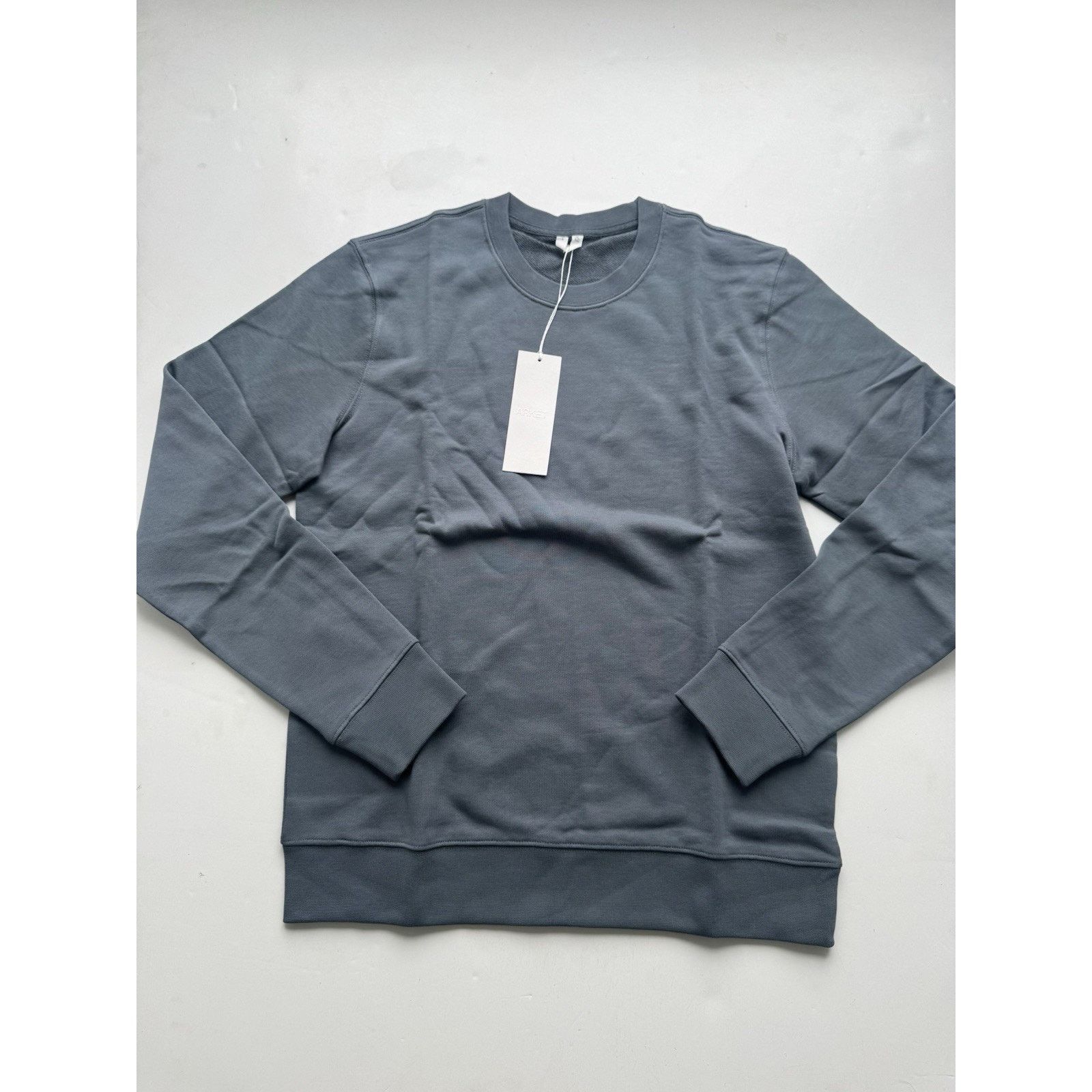 Arket Arket Sweatshirt Gray French Terry Organic Cotton Crew Neck Size US S / EU 44-46 / 1 - 1 Thumbnail