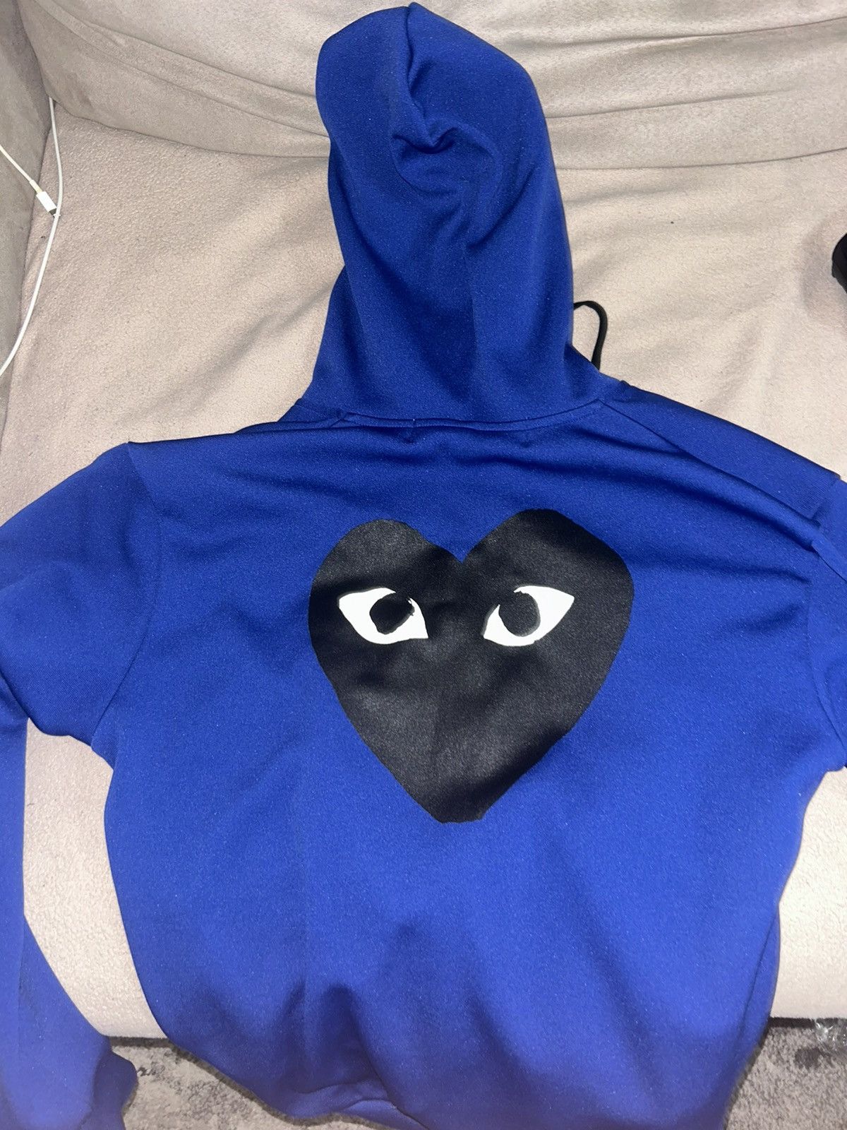 Comme des Garcons PLAY CDG Play Hoodie Blue Size US S / EU 44-46 / 1 - 4 Thumbnail