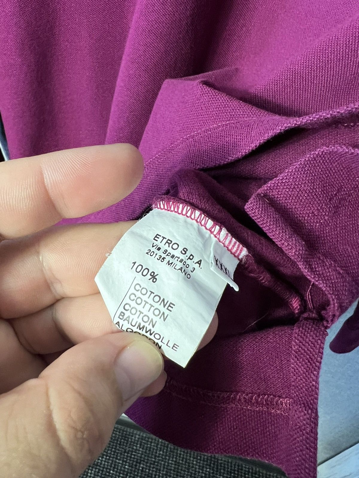 Etro Etro Milano Luxury Cotton Polo Long Sleeve Collared Tee Size US XL / EU 56 / 4 - 9 Thumbnail