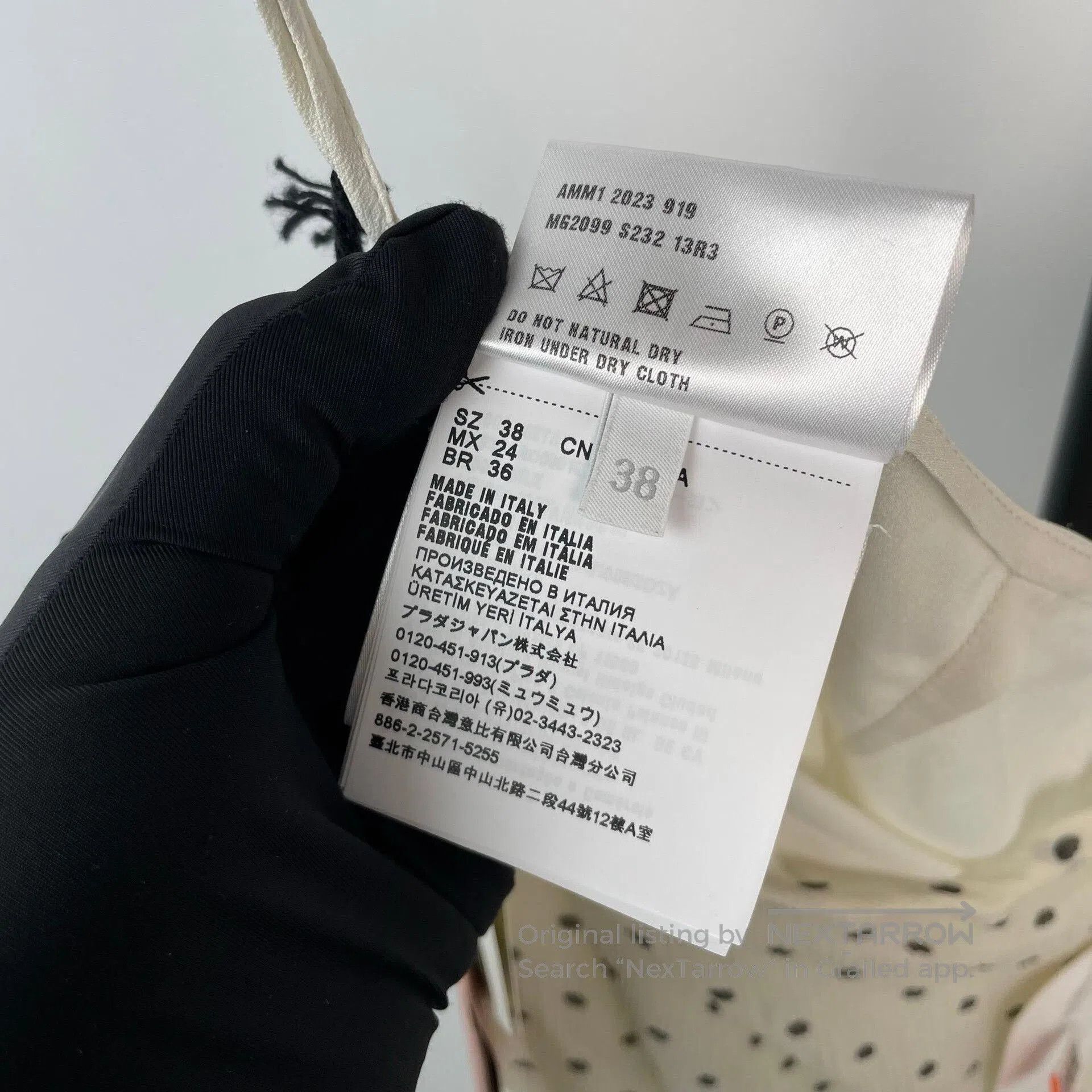 Miu Miu Miumiu Silk Polka Dot Skirt. Size 37" - 5 Thumbnail