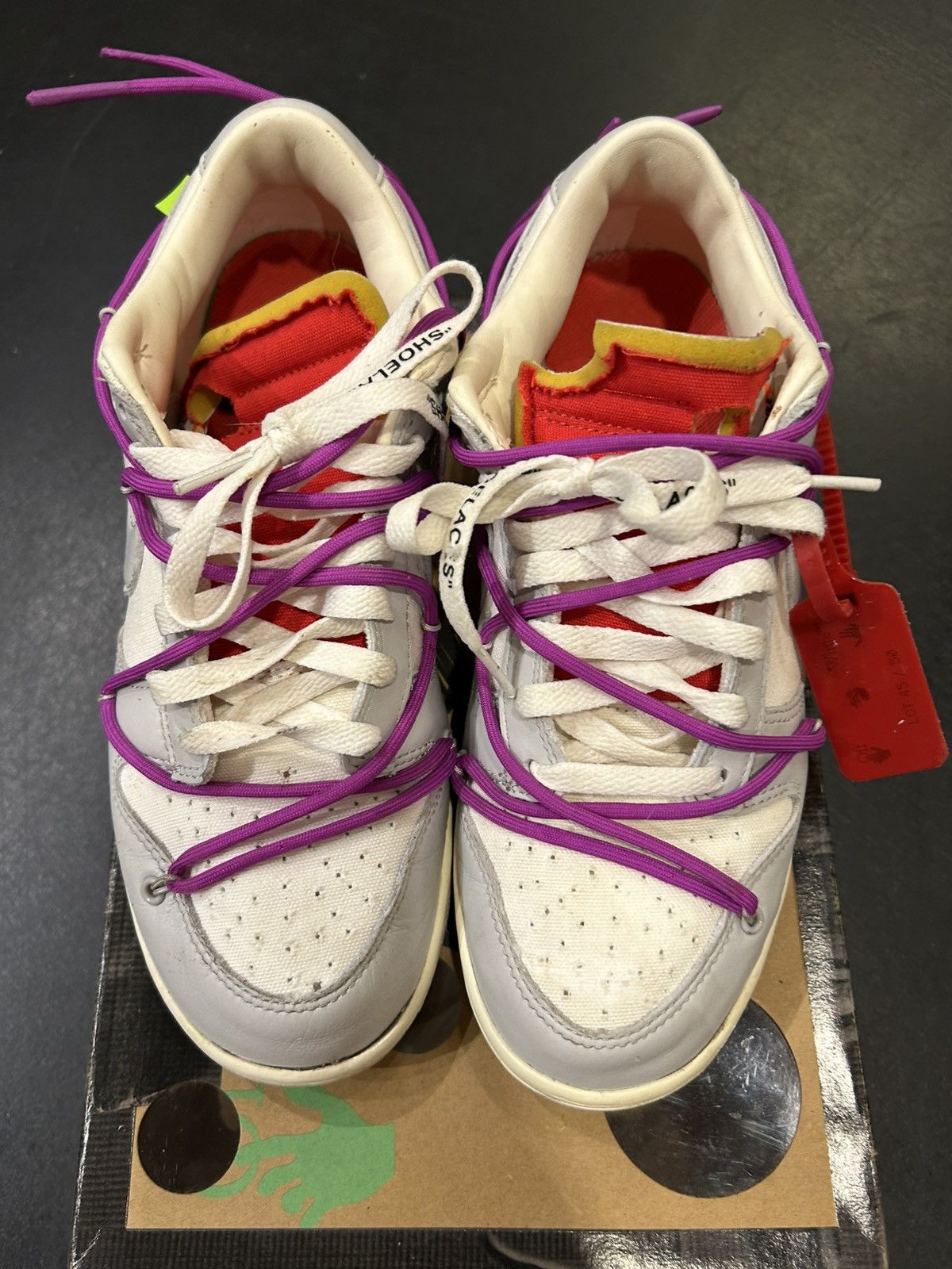 Nike × Off-White Nike Dunk Low ‘Off White Lot 45’ Size US 9.5 / EU 42-43 - 4 Thumbnail