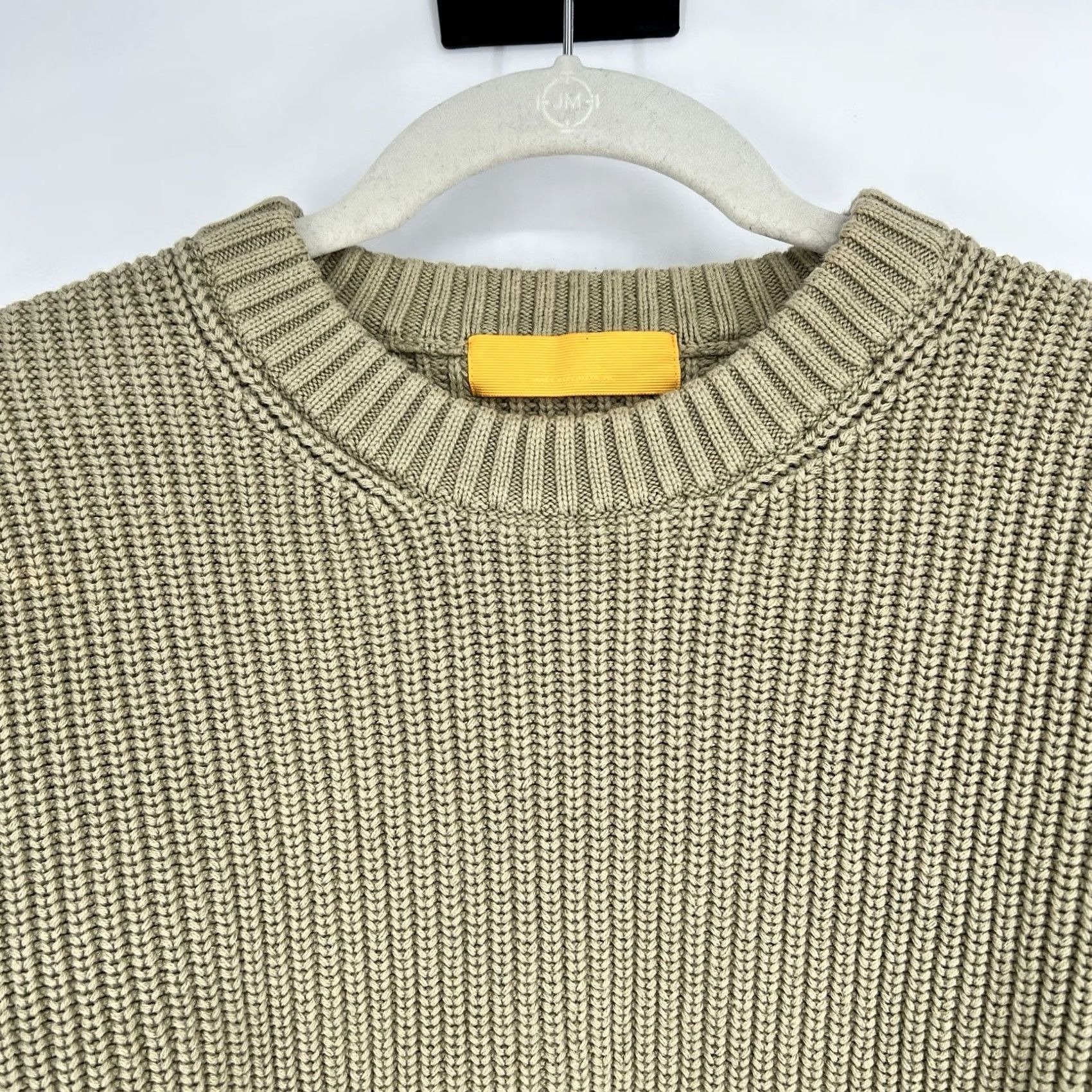 Vintage Yellow Label Co. Chunky Knit Pullover Sweater Beige XS Unisex Adults Small? Size XS / US 0-2 / IT 36-38 - 2 Thumbnail