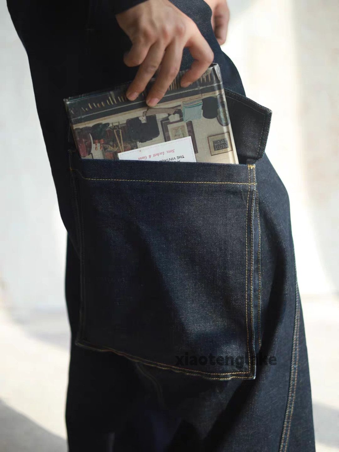 Jean Unisex outdoor utility loose baggy military cargo jeans Size US 28 / EU 44 - 5 Thumbnail