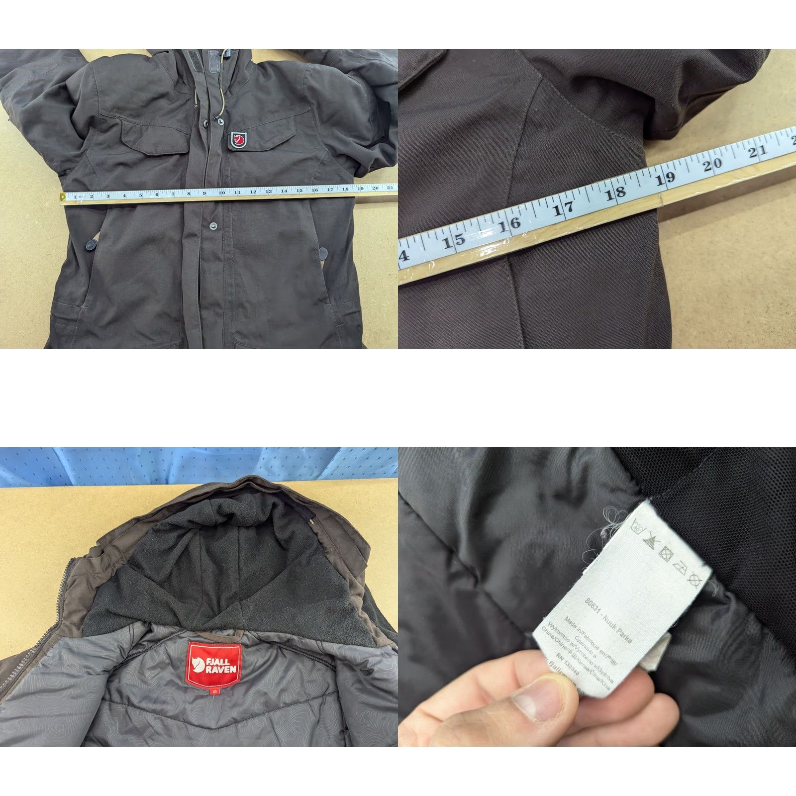 Vintage Fjällräven Nuuk Balalt Gray Winter Parka Jacket Womens XS Hooded Size XS / US 0-2 / IT 36-38 - 8 Thumbnail