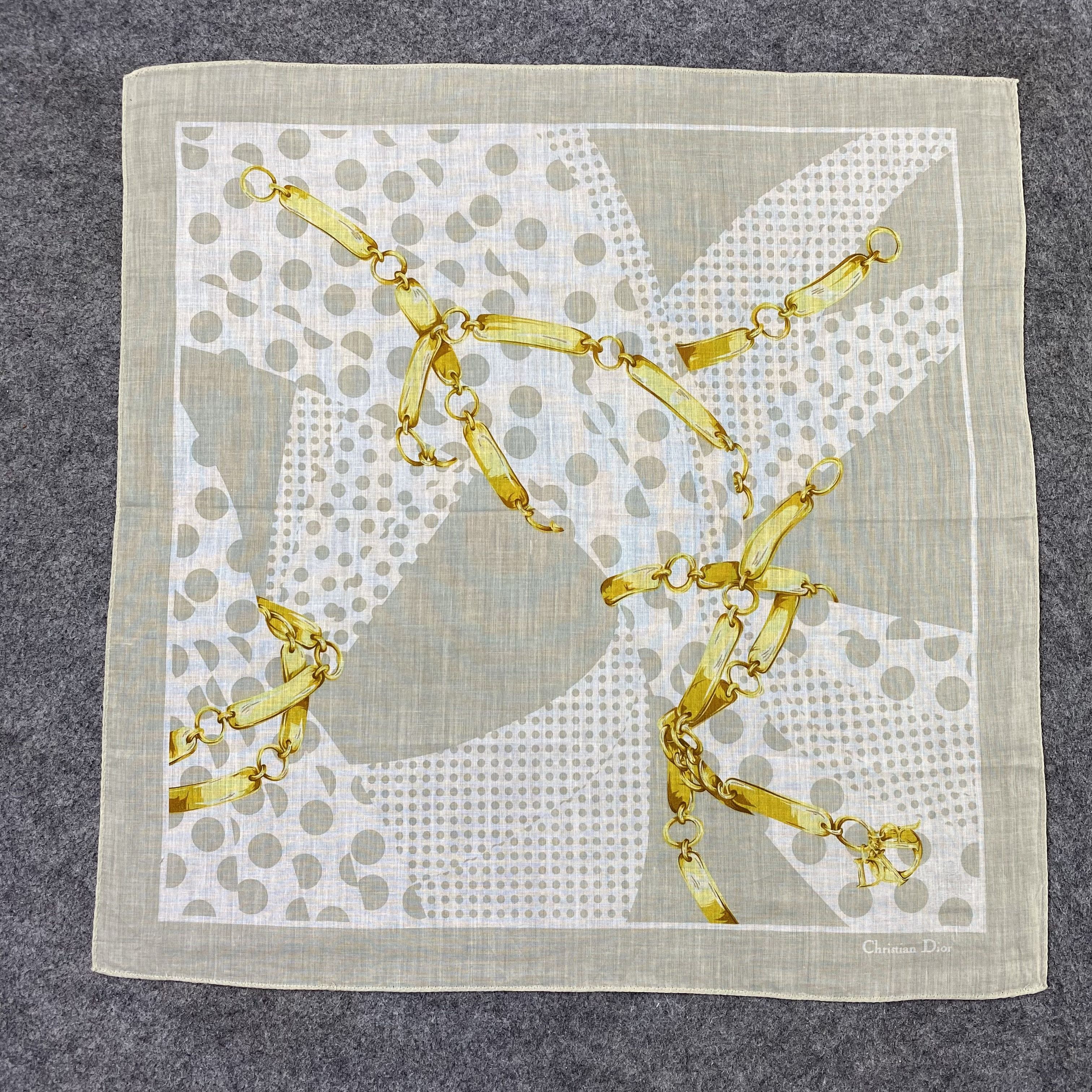 Vintage Christian Dior Handkerchief Neckerchief Bandana-B1901 Size ONE SIZE - 3 Thumbnail