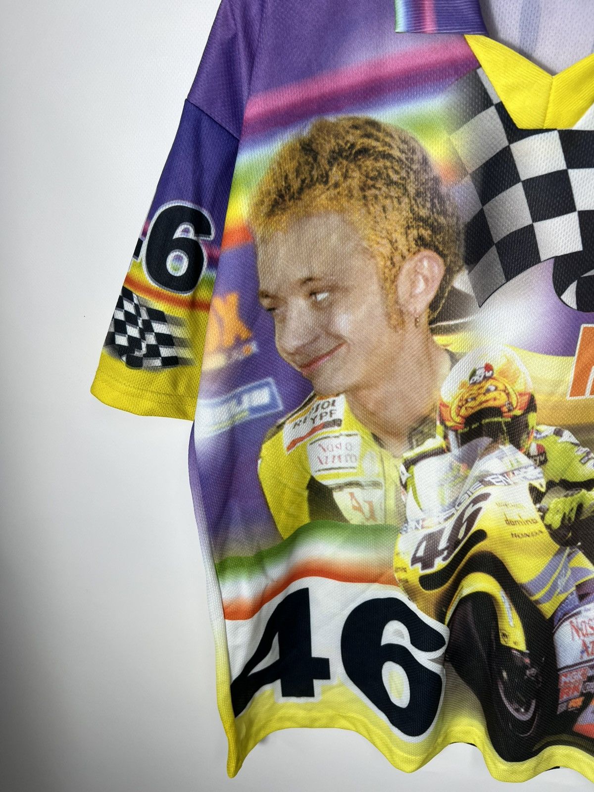 Vintage Vintage streetwear moto racing Yamaha Valentino Rossi Jersey Size US L / EU 52-54 / 3 - 3 Thumbnail