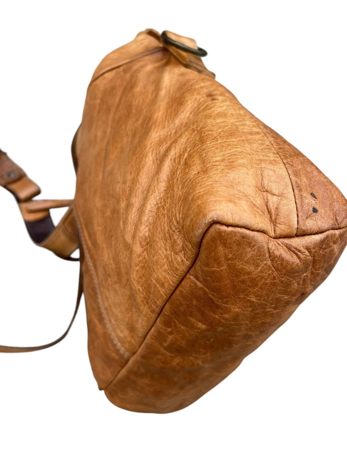 Leather Vintage Vanity Bash Japan Distressed Patina Leather Bag Size ONE SIZE - 15 Thumbnail