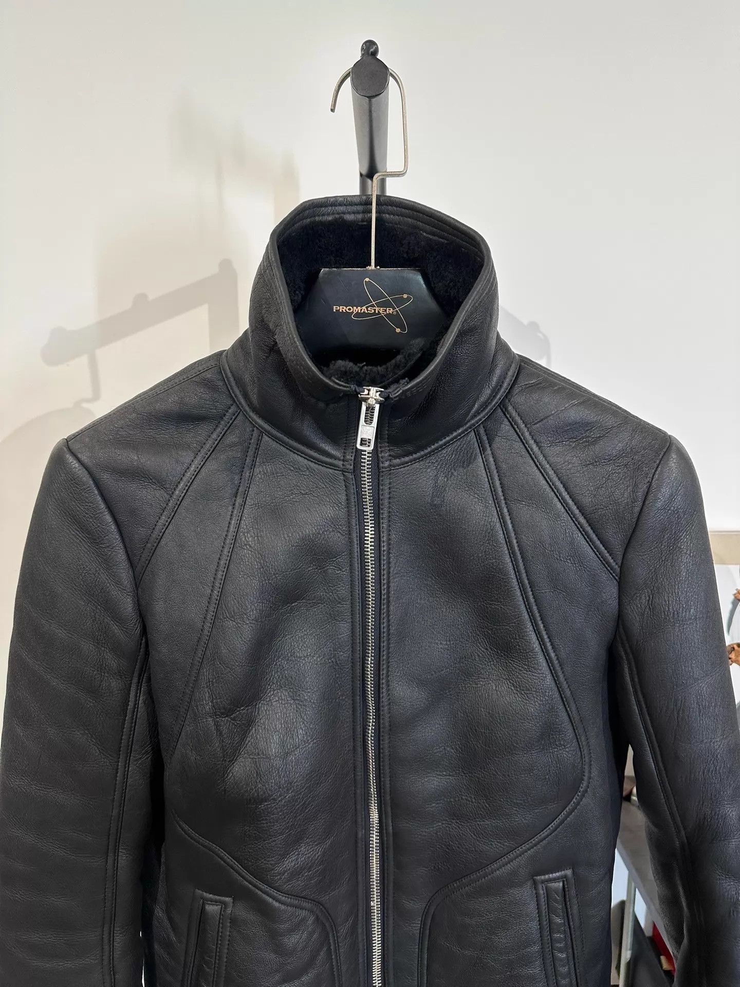 Rick Owens Rick Owens Fur Leather Stand Collar Jacket 46 Size US S / EU 44-46 / 1 - 5 Thumbnail
