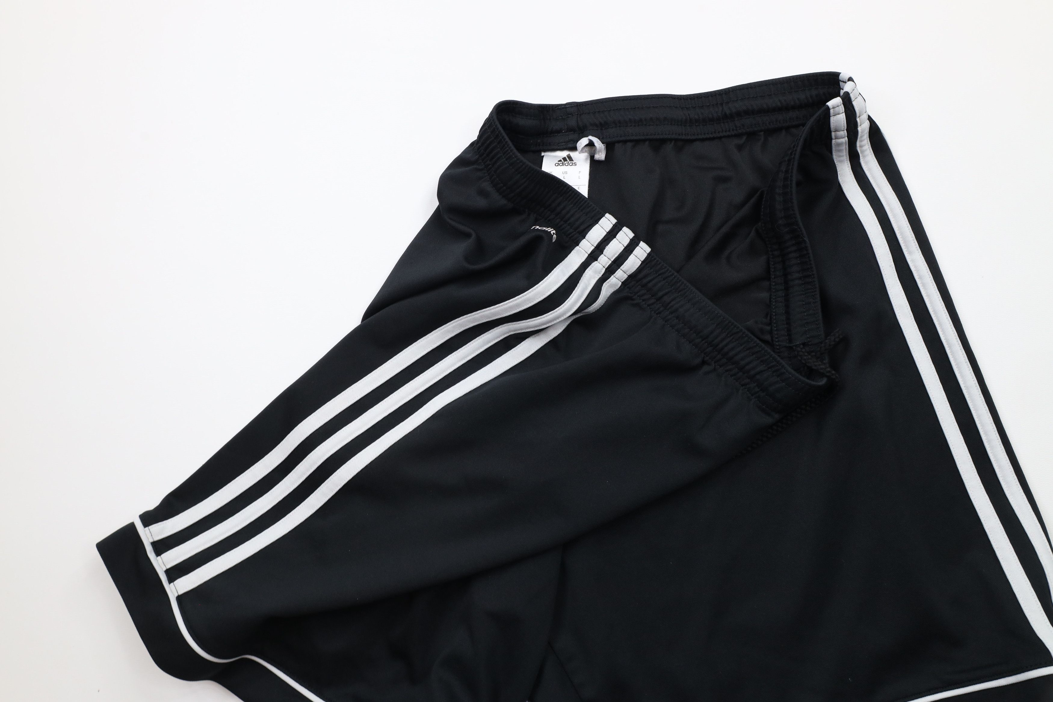 Adidas × Vintage Vintage Adidas Striped Running Jogging Soccer Shorts Black Size US 34 / EU 50 - 5 Thumbnail