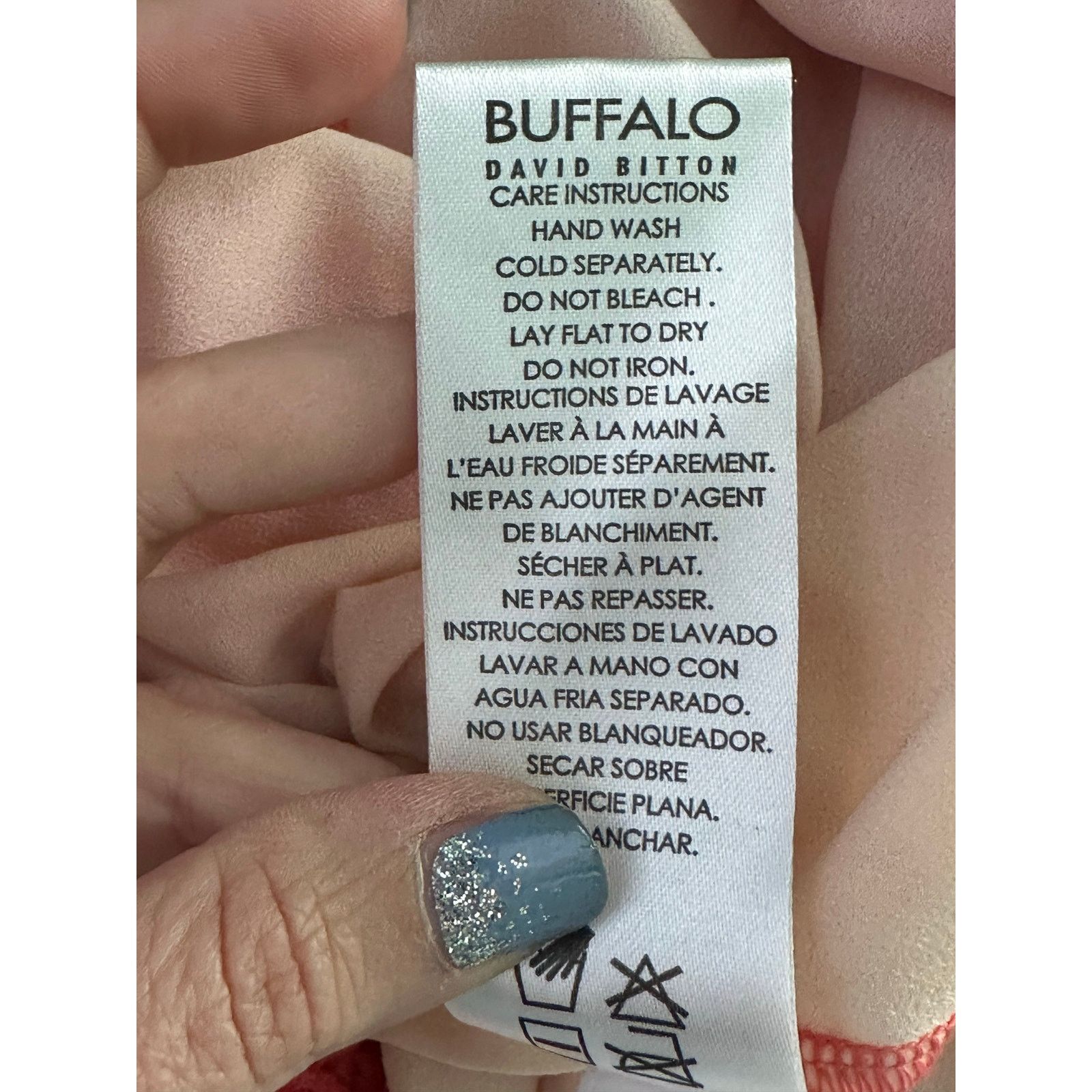 Buffalo David Bitton Buffalo cream melon ombre eyelet mini dress size Small Size S / US 4 / IT 40 - 4 Thumbnail