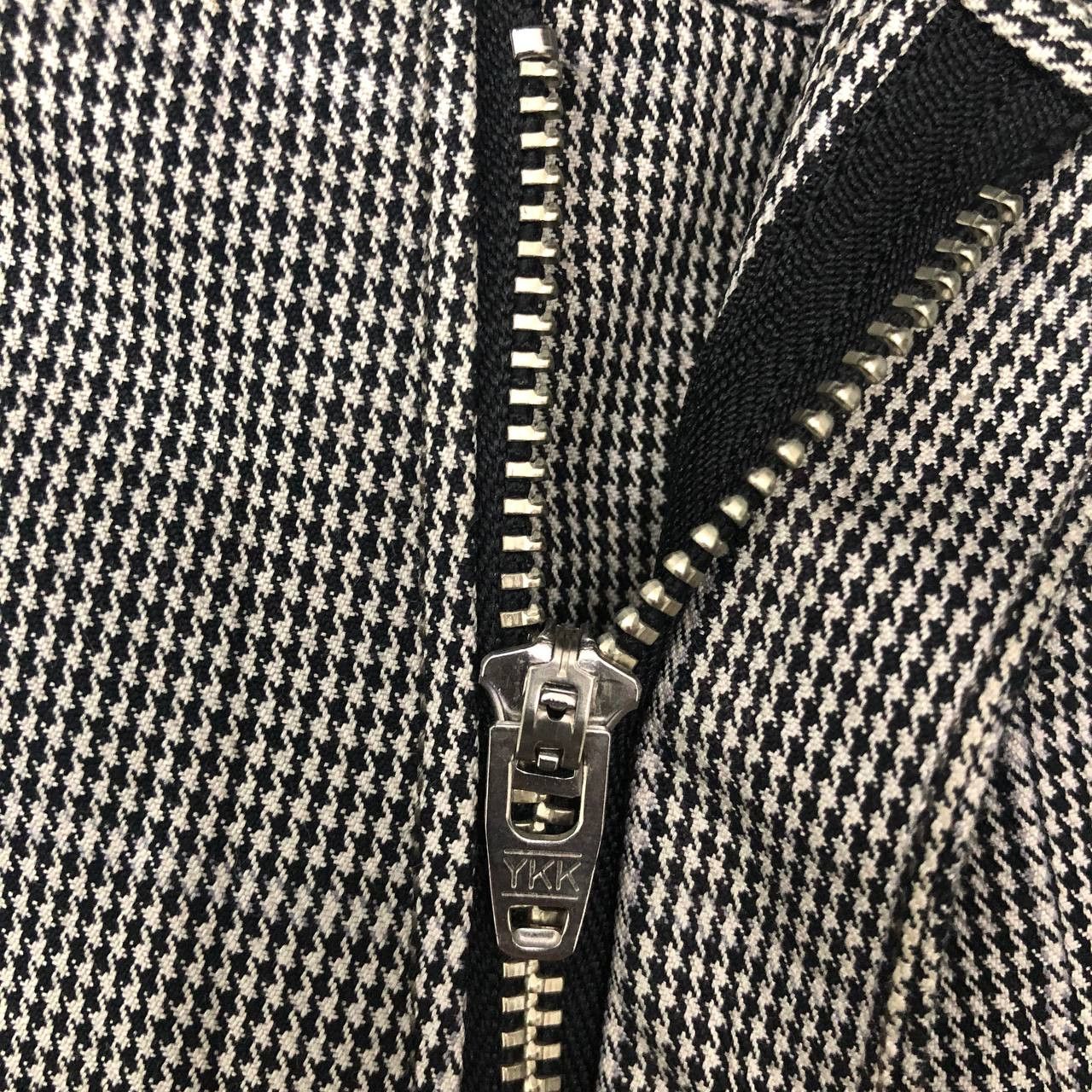 If Six Was Nine P820 ROUGH LAUGH LAF HOUNDSTOOTH CARGO ZIPPER PANTS Size US 32 / EU 48 - 6 Thumbnail