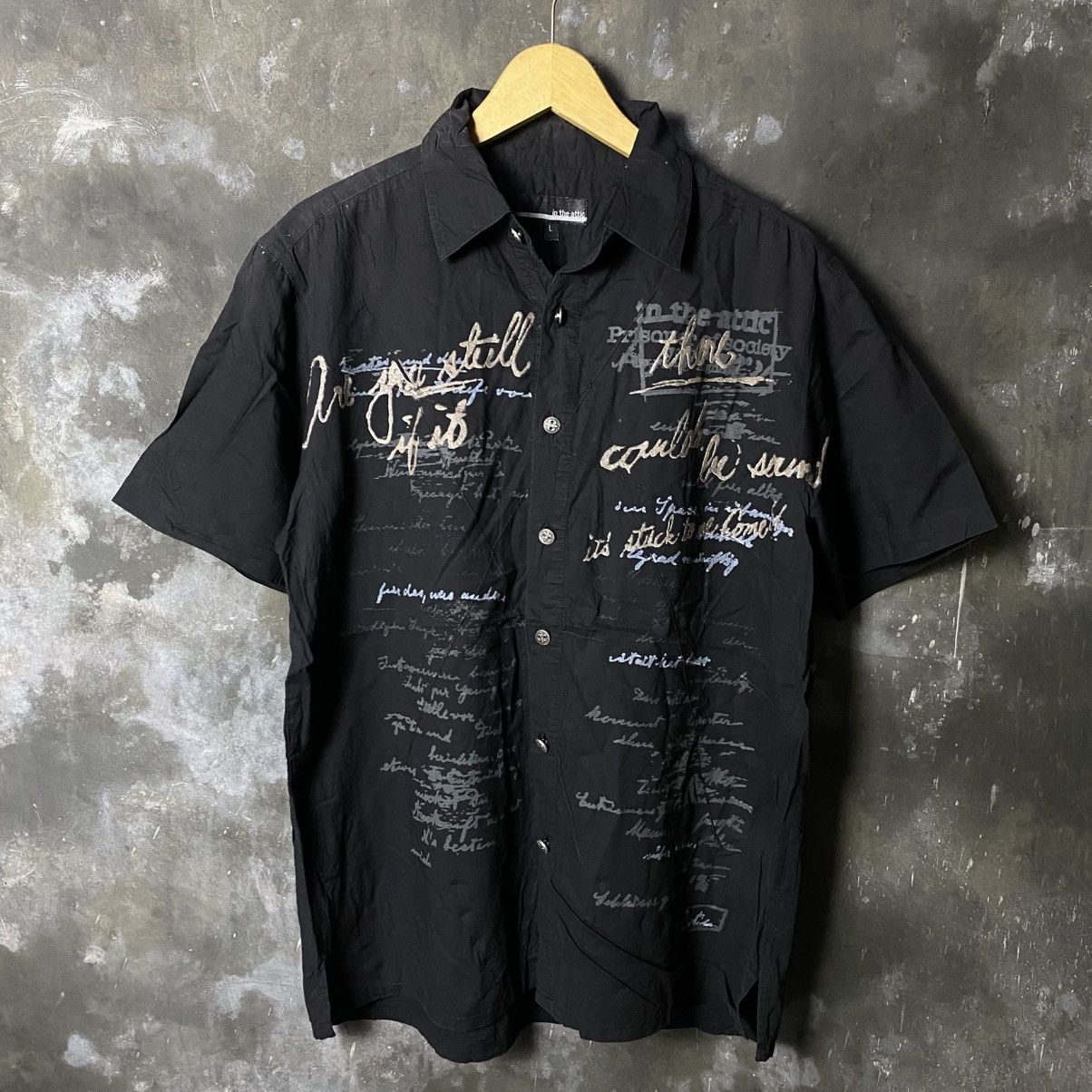 2000s y2k in the attic scriblles shirt s/s