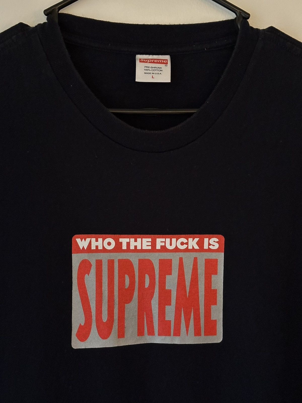 Supreme Supreme Who The Fuck Tee Size US L / EU 52-54 / 3 - 2 Thumbnail