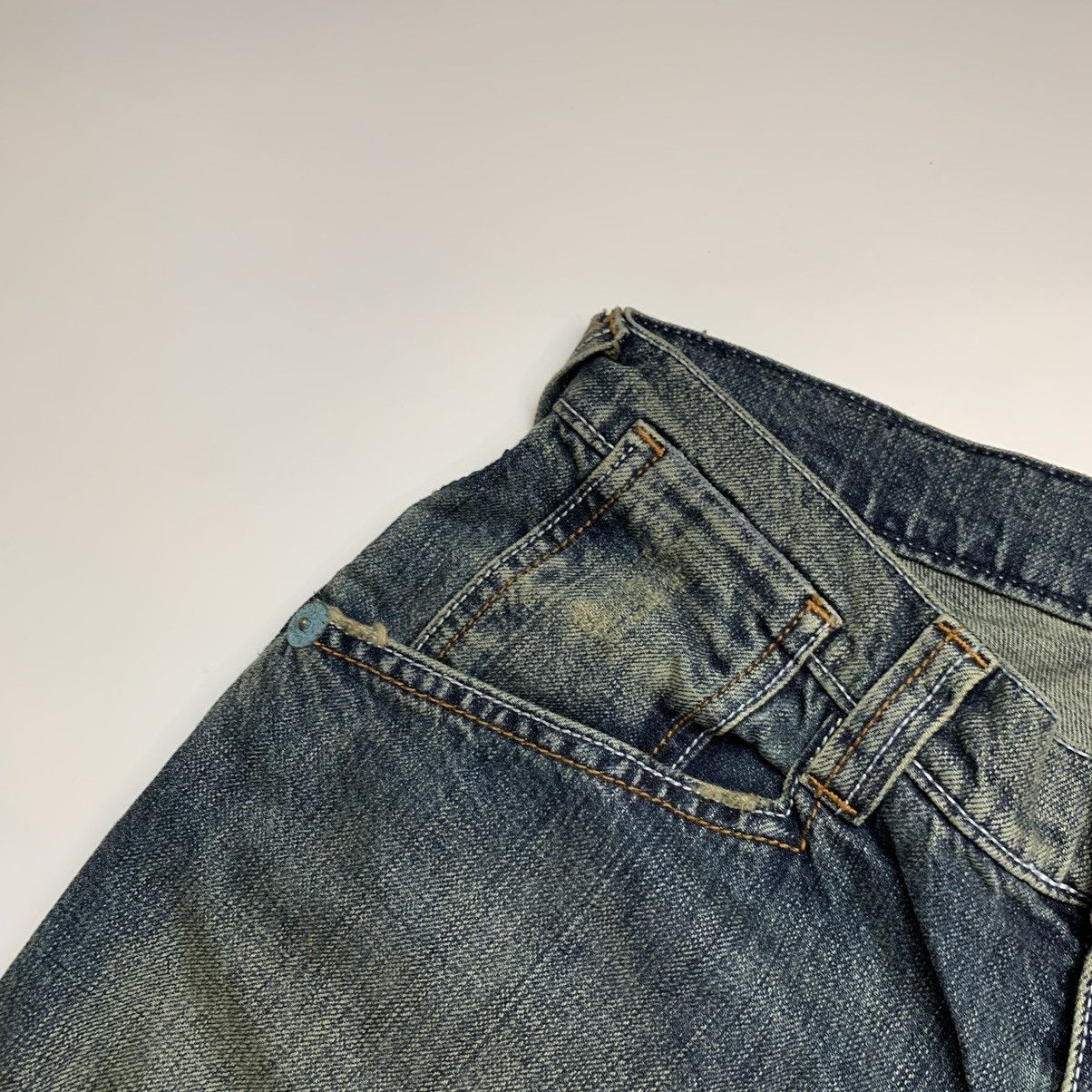 Giorgio Armani VERY RARE Y2K VINTAGE ARMANI BIG LOGO FADED DENIM JEANS 00s Size US 30 / EU 46 - 8 Thumbnail