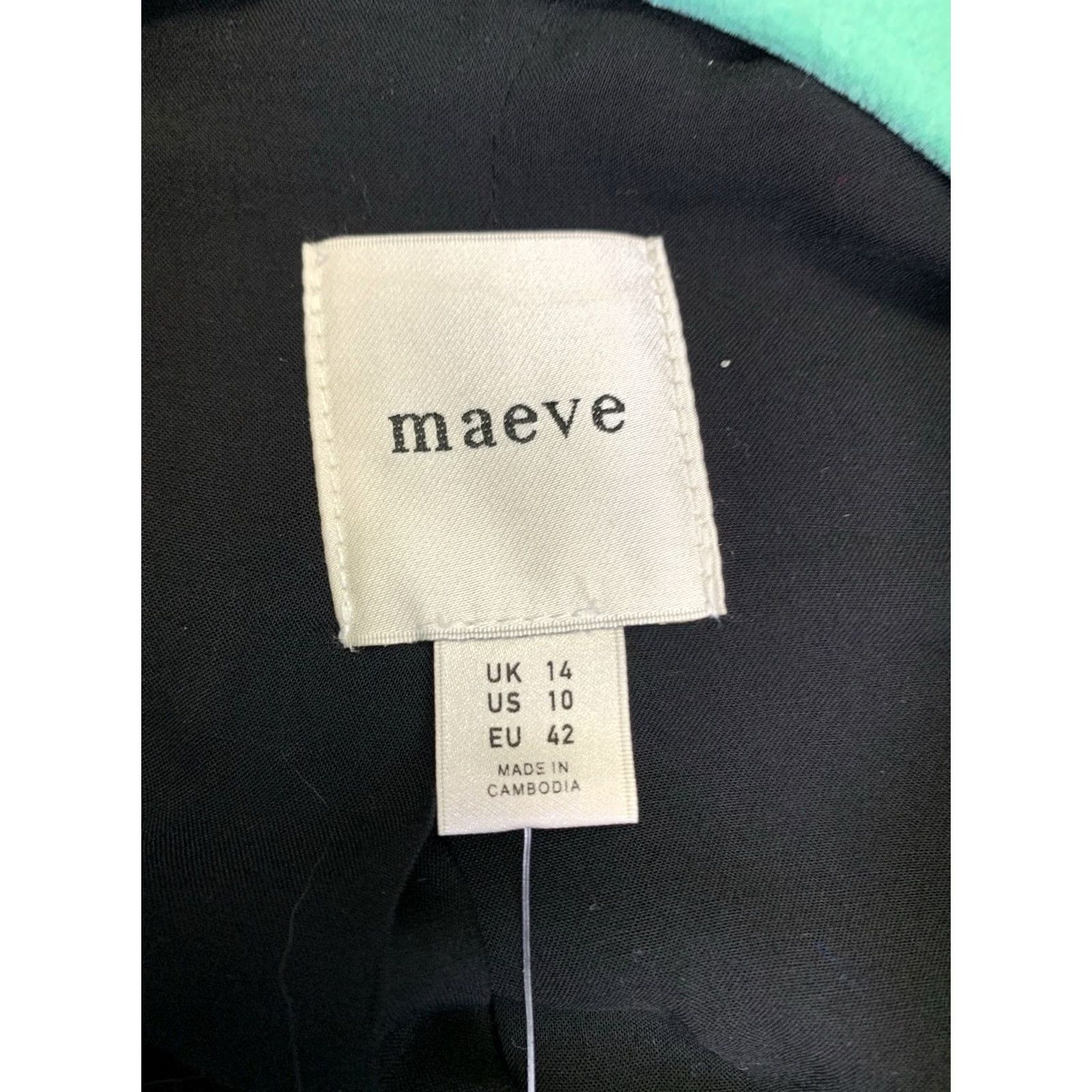 Vintage VINTAGE Maeve Jacket Womens 10 Black Knit Solid Button Collared Relaxed City Classic Hipster London Paris 90s Size L / US 10 / IT 46 - 3 Thumbnail