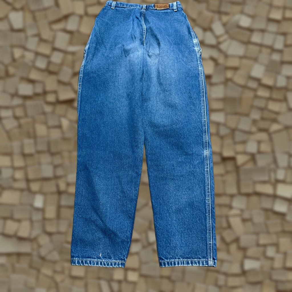 Lee Lee Jeans Women's Regular Fit Jeans 5-Pocket Denim High Rise Medium Wash Blue 24x26? Pockets Size 42" / US 20 - 1 Thumbnail