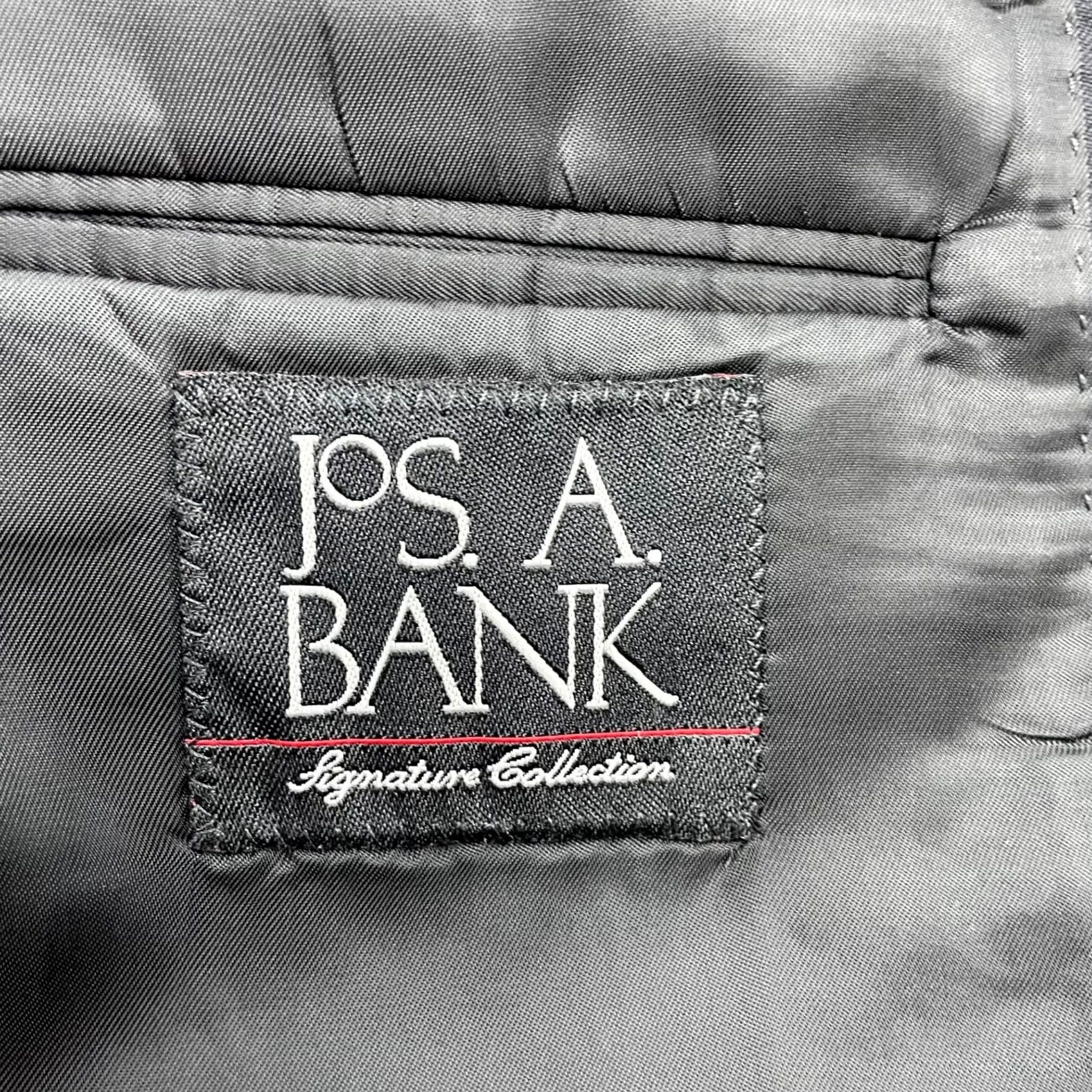 Jos. A. Bank Jos. A. Bank Men’s Blazer Jacket 100% Wool Black 42L Long 3-Button Notch Lapel Single-Vented Dry Clean Only MensN/A Size 42R - 5 Thumbnail