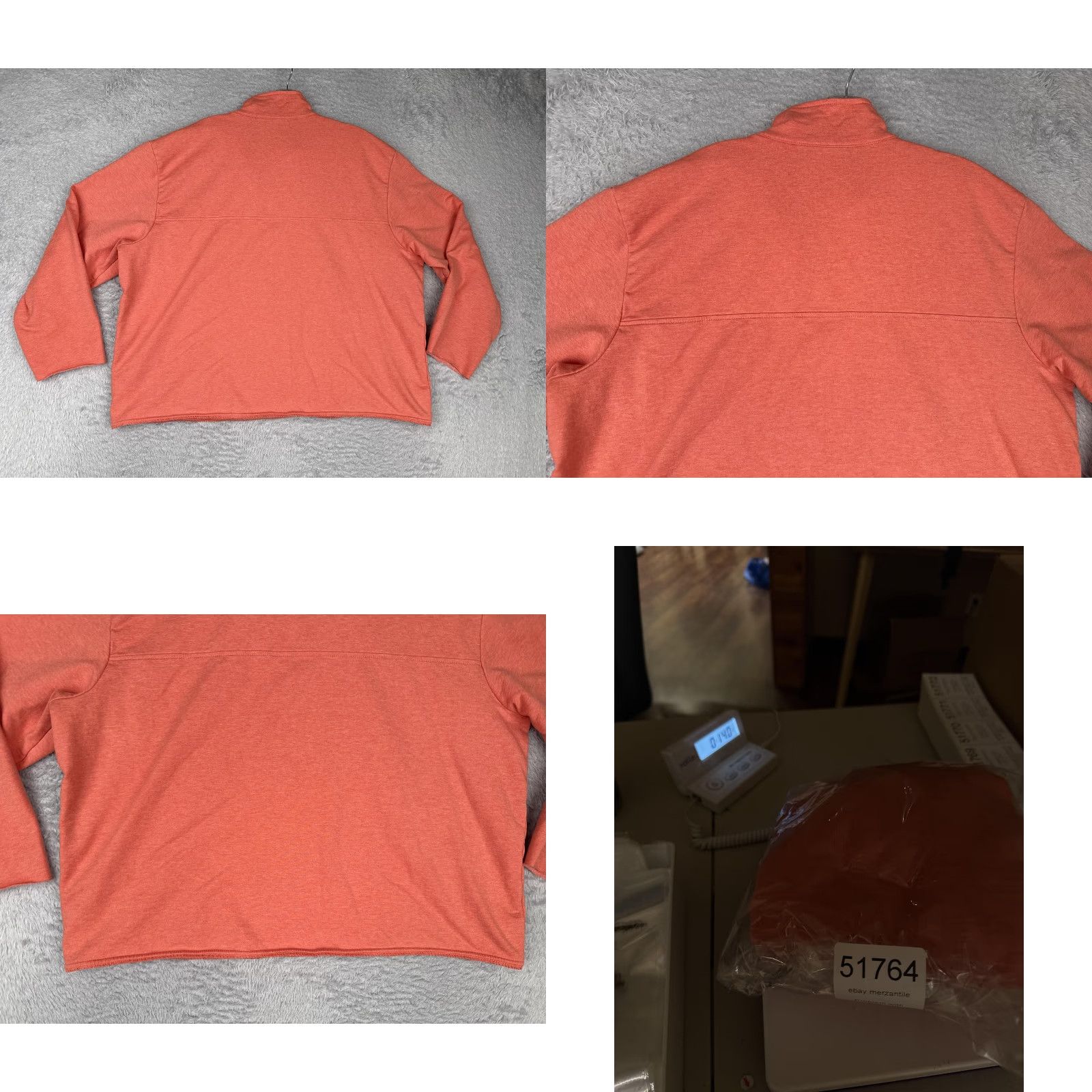 Patagonia Patagonia Sweater Shirt XL Orange Organic Cotton Quarter Zip Pullover Mens Seasonal Warmth 1/4 Zip Pullover Size XL / US 12-14 / IT 48-50 - 9 Thumbnail