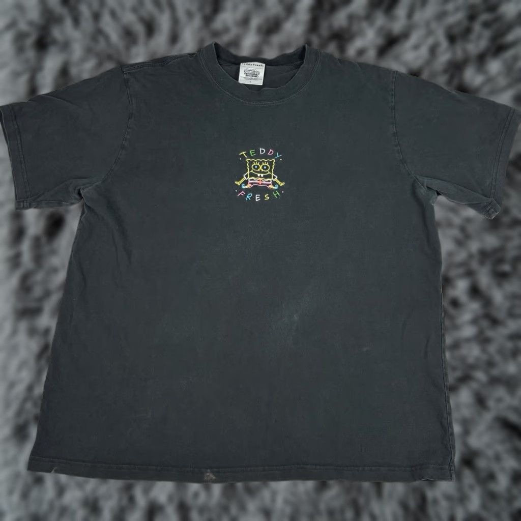 Teddy Fresh **Tedd Fresh Spongebob Embroidered Black Men's T-shirt Size Large** User: Teddy Fresh Spongebob Embroidered Black Men's T-shirt Size Large Size US L / EU 52-54 / 3 - 1 Thumbnail