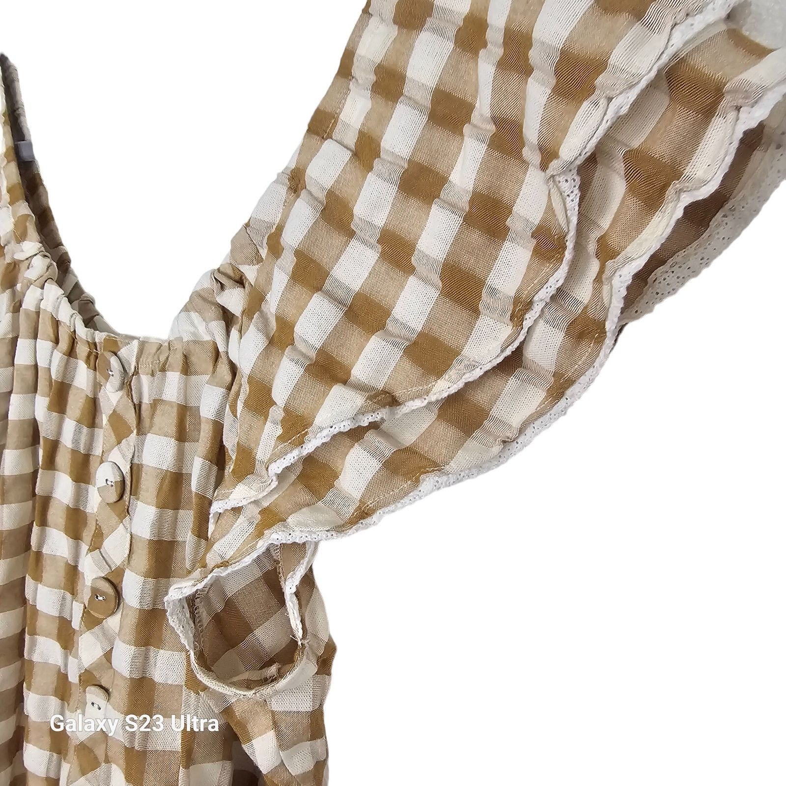 Jane's Addiction Matilda Jane Womens Annabelle Gingham Button Blouse L Preppy Size L / US 10 / IT 46 - 5 Thumbnail