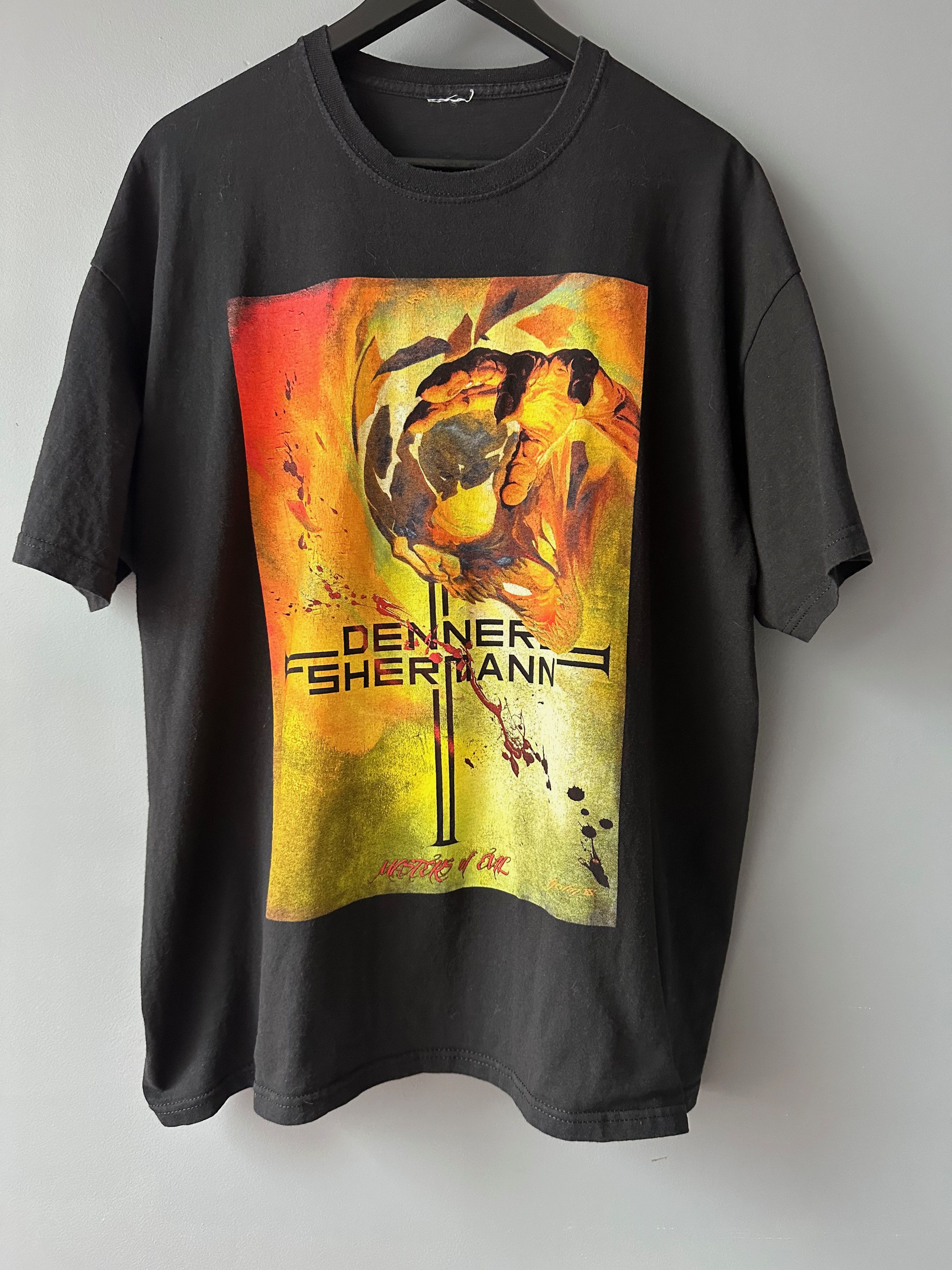 Vintage Denner / Sherman “Masters of Evil” T-shirt album metal band Size US XL / EU 56 / 4 - 2 Thumbnail